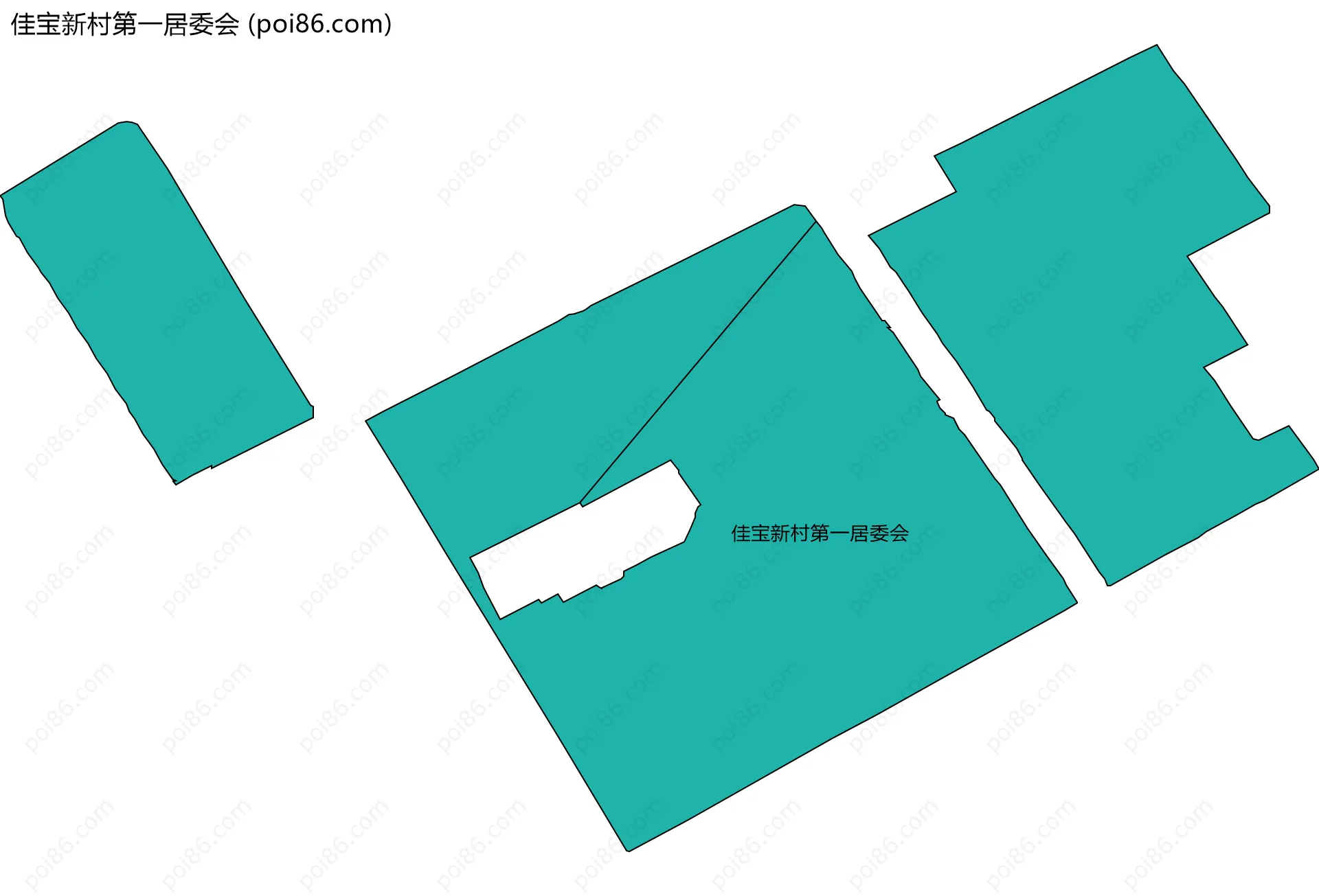 佳宝新村第一居委会边界地图