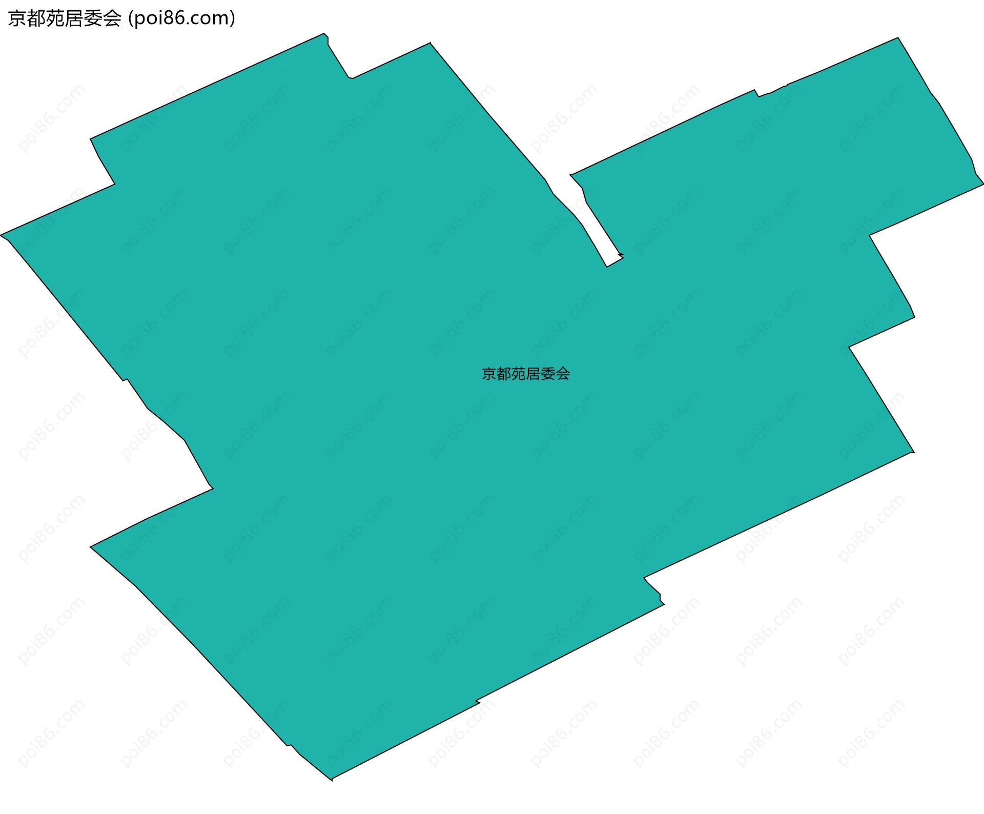 京都苑居委会边界地图