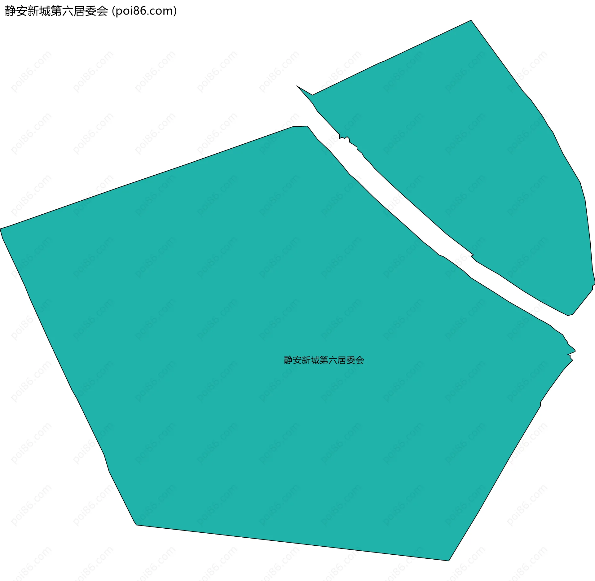 静安新城第六居委会边界地图