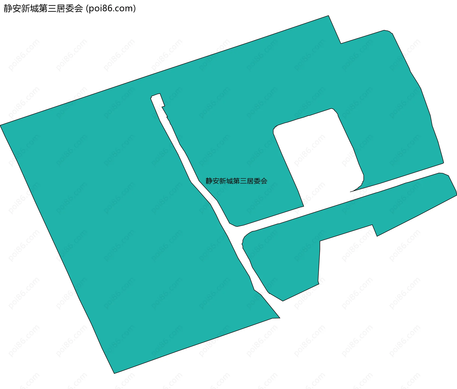静安新城第三居委会边界地图