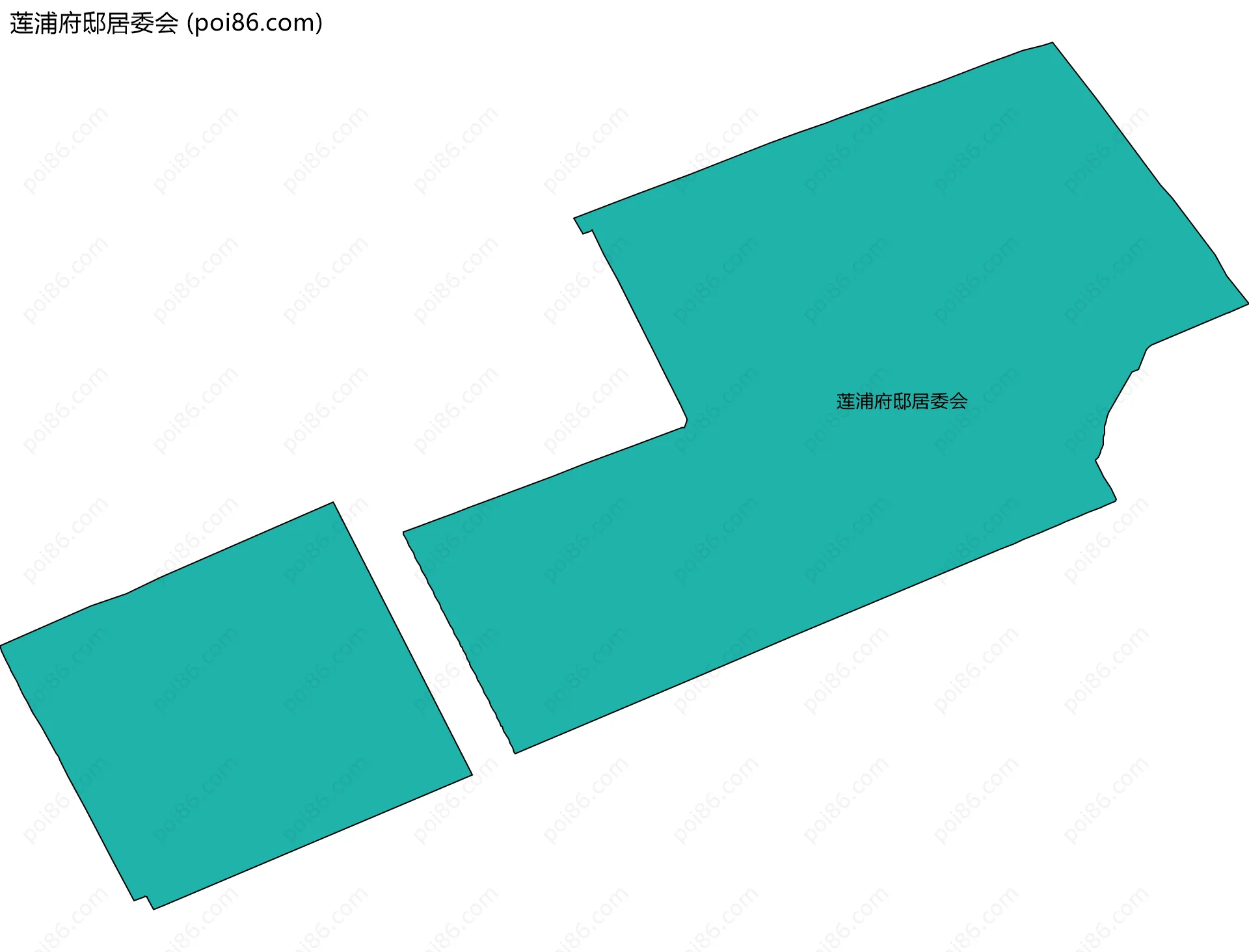 莲浦府邸居委会边界地图
