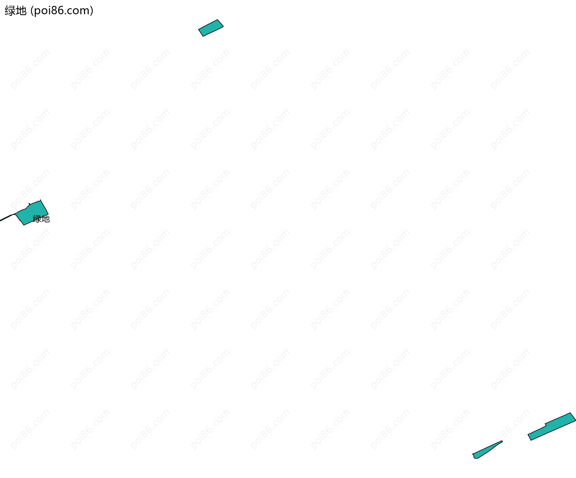 绿地边界地图