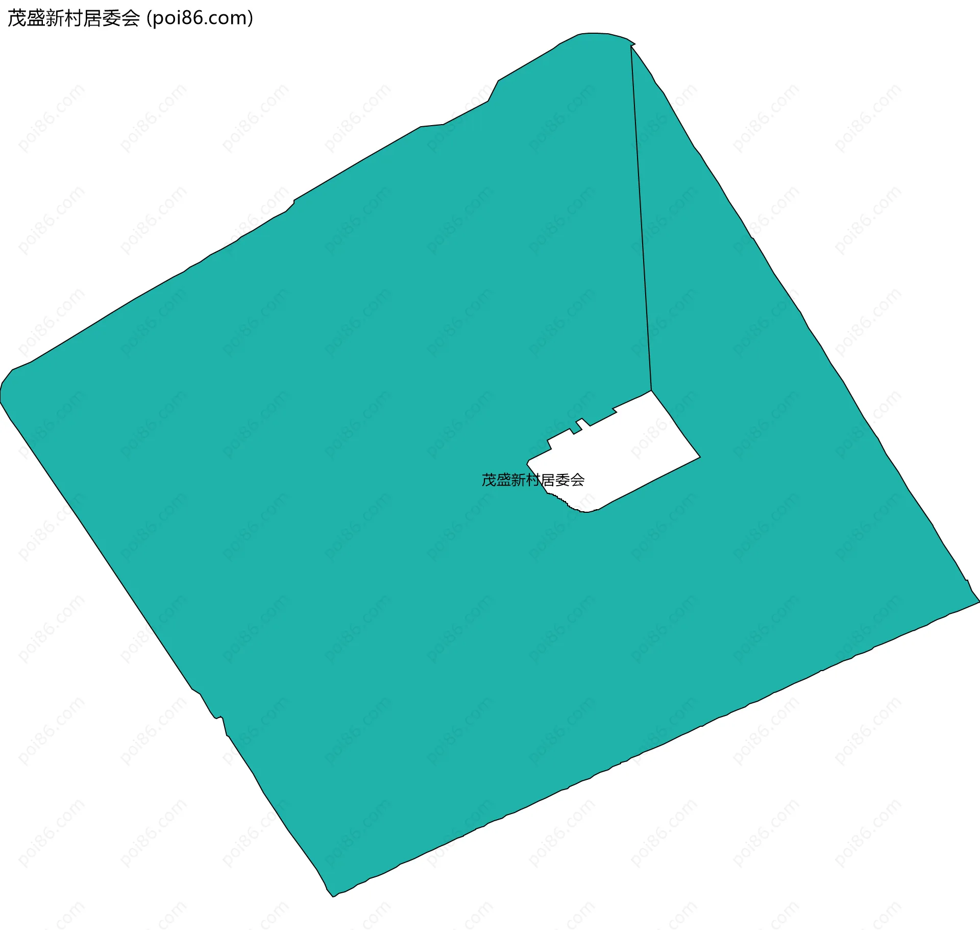 茂盛新村居委会边界地图