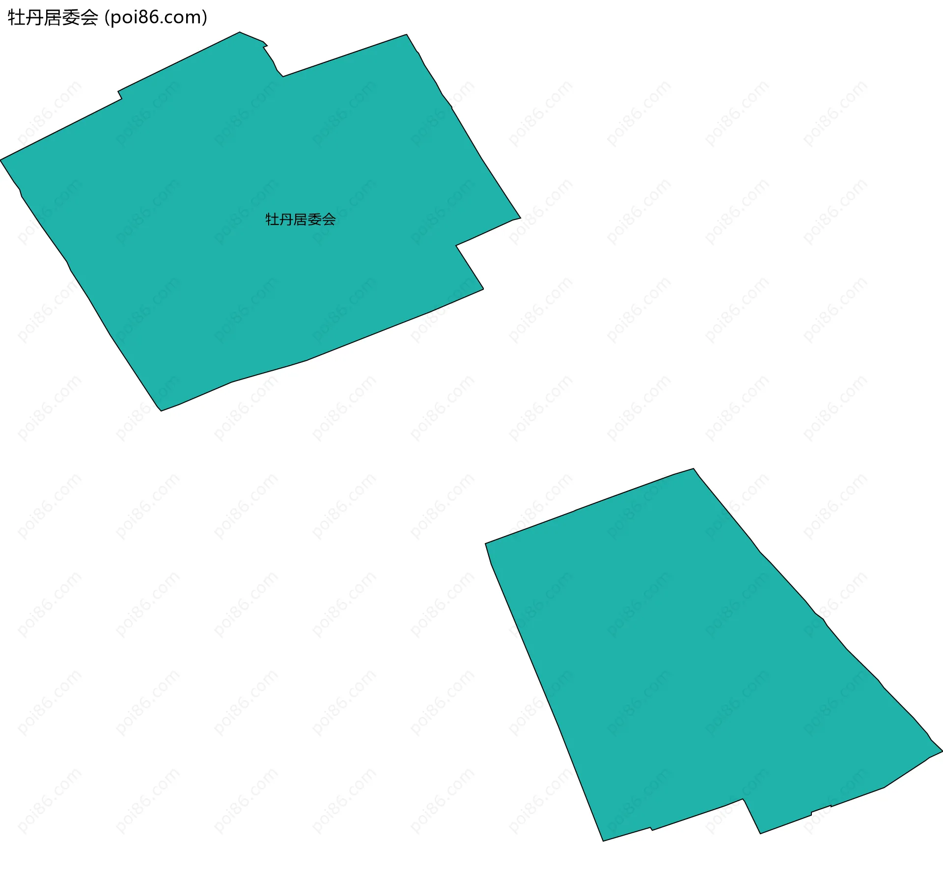 牡丹居委会边界地图