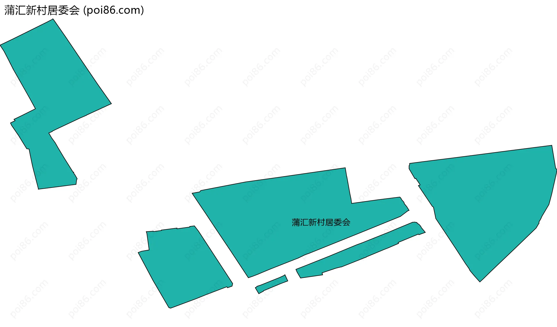 蒲汇新村居委会边界地图