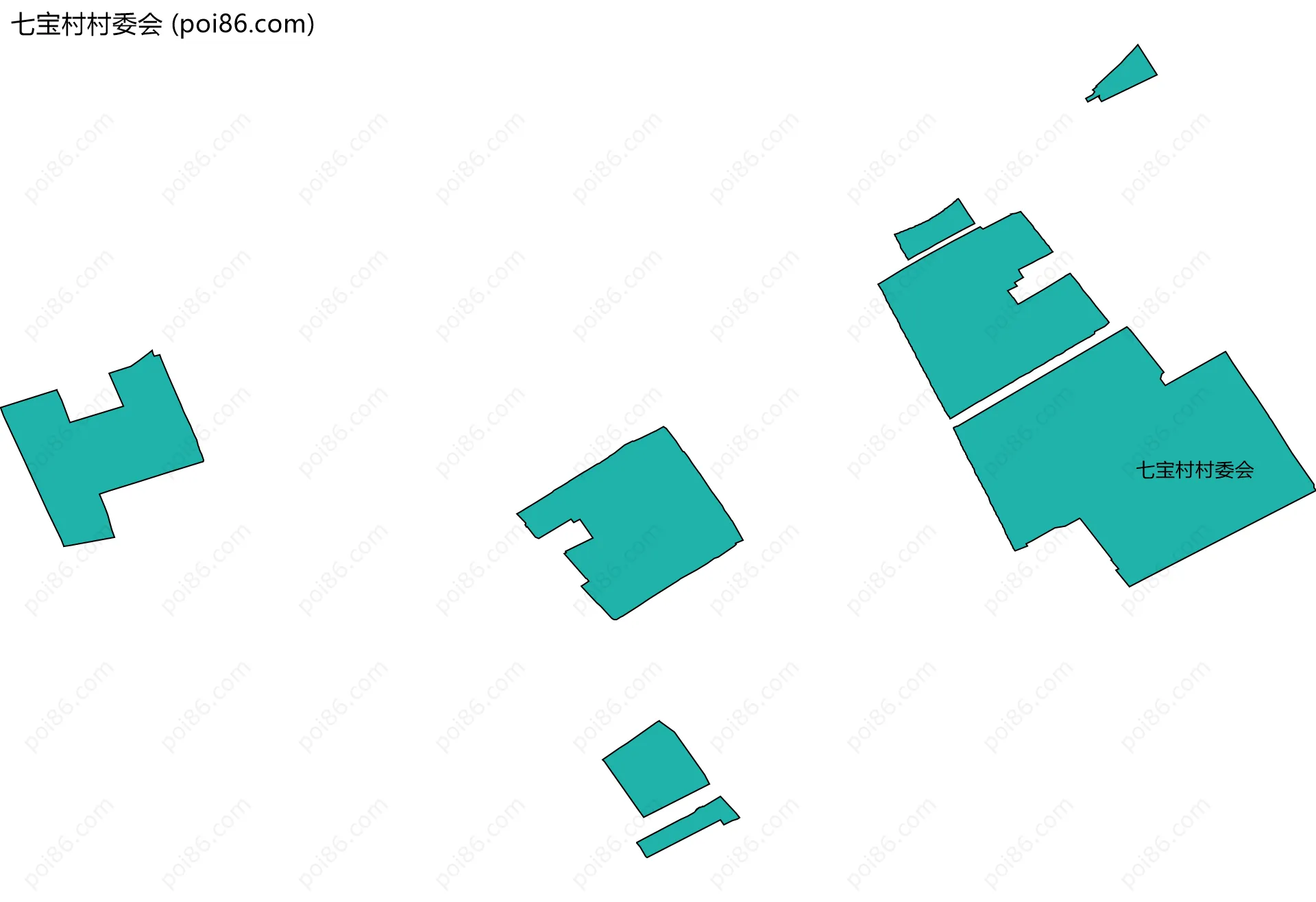 七宝村村委会边界地图