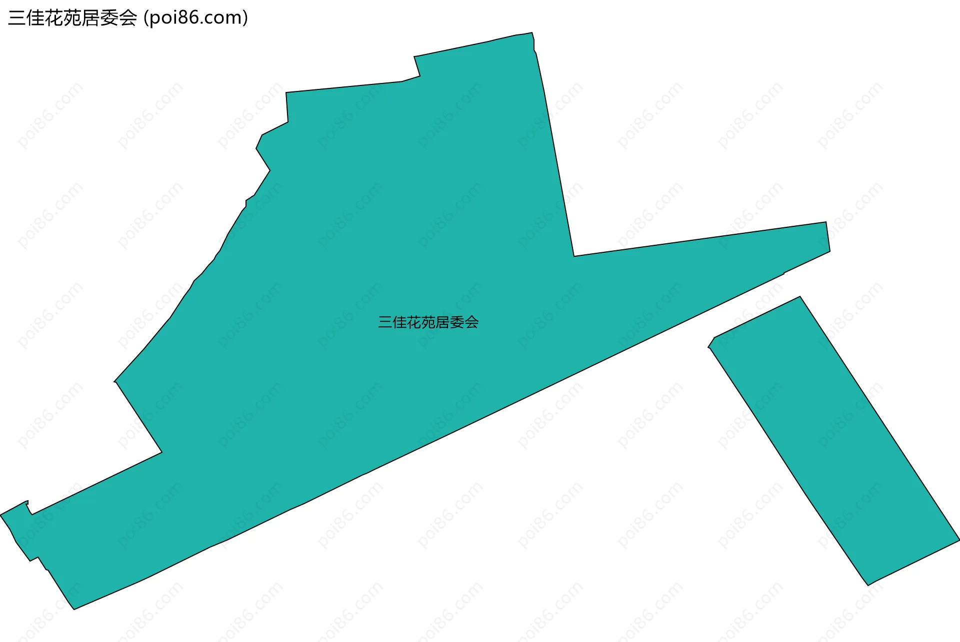 三佳花苑居委会边界地图