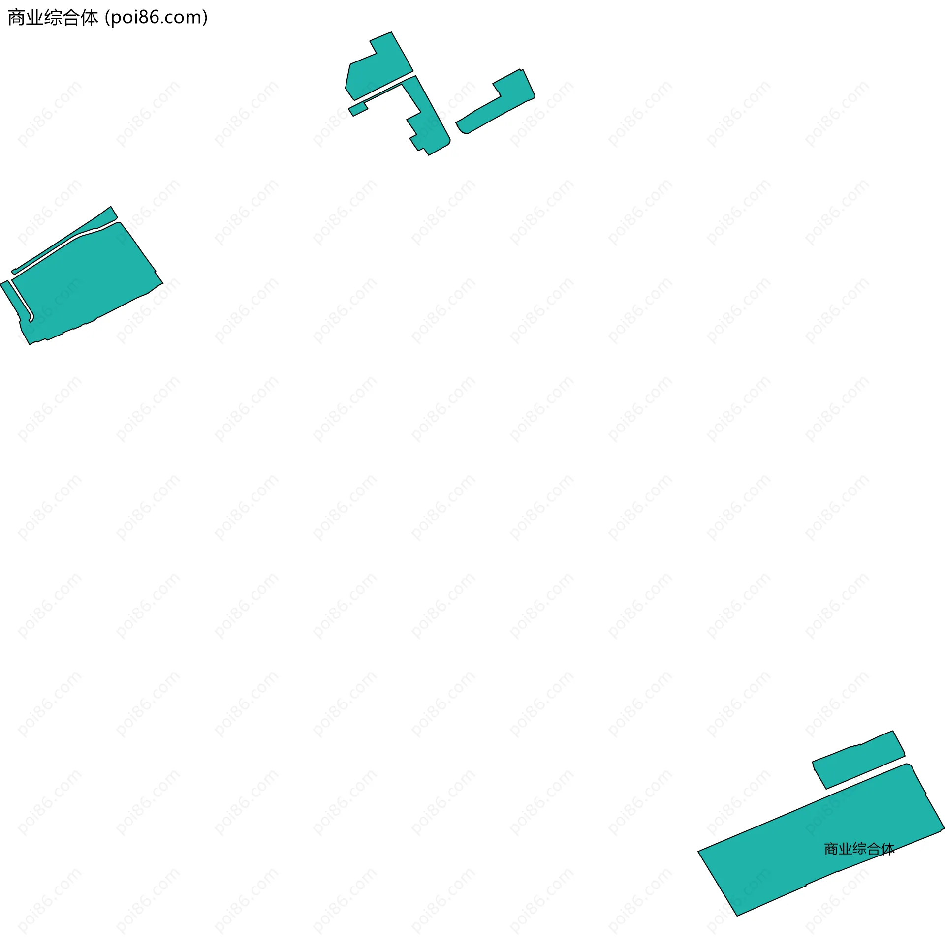 商业综合体边界地图