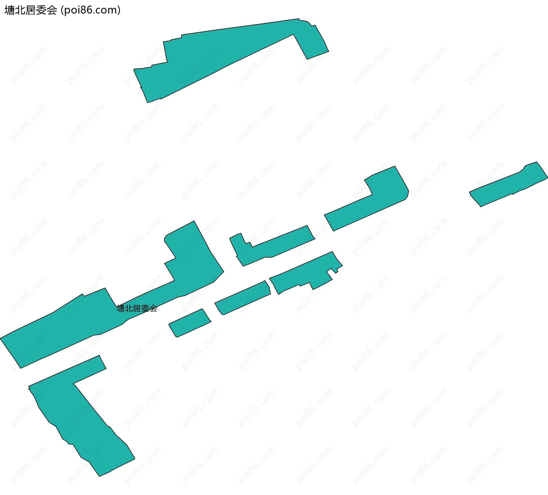 塘北居委会边界地图
