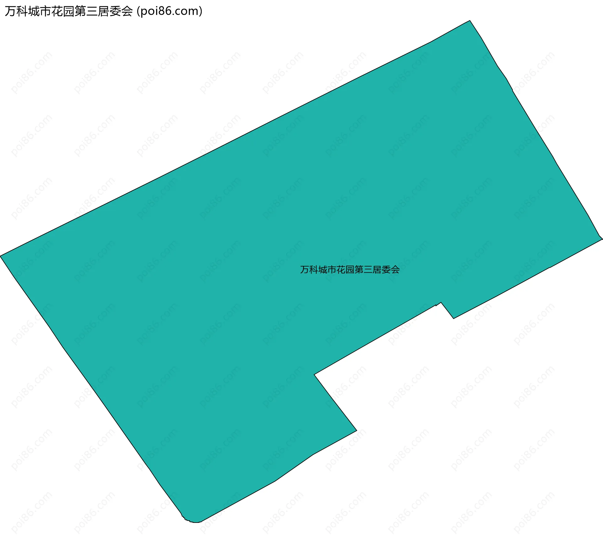 万科城市花园第三居委会边界地图