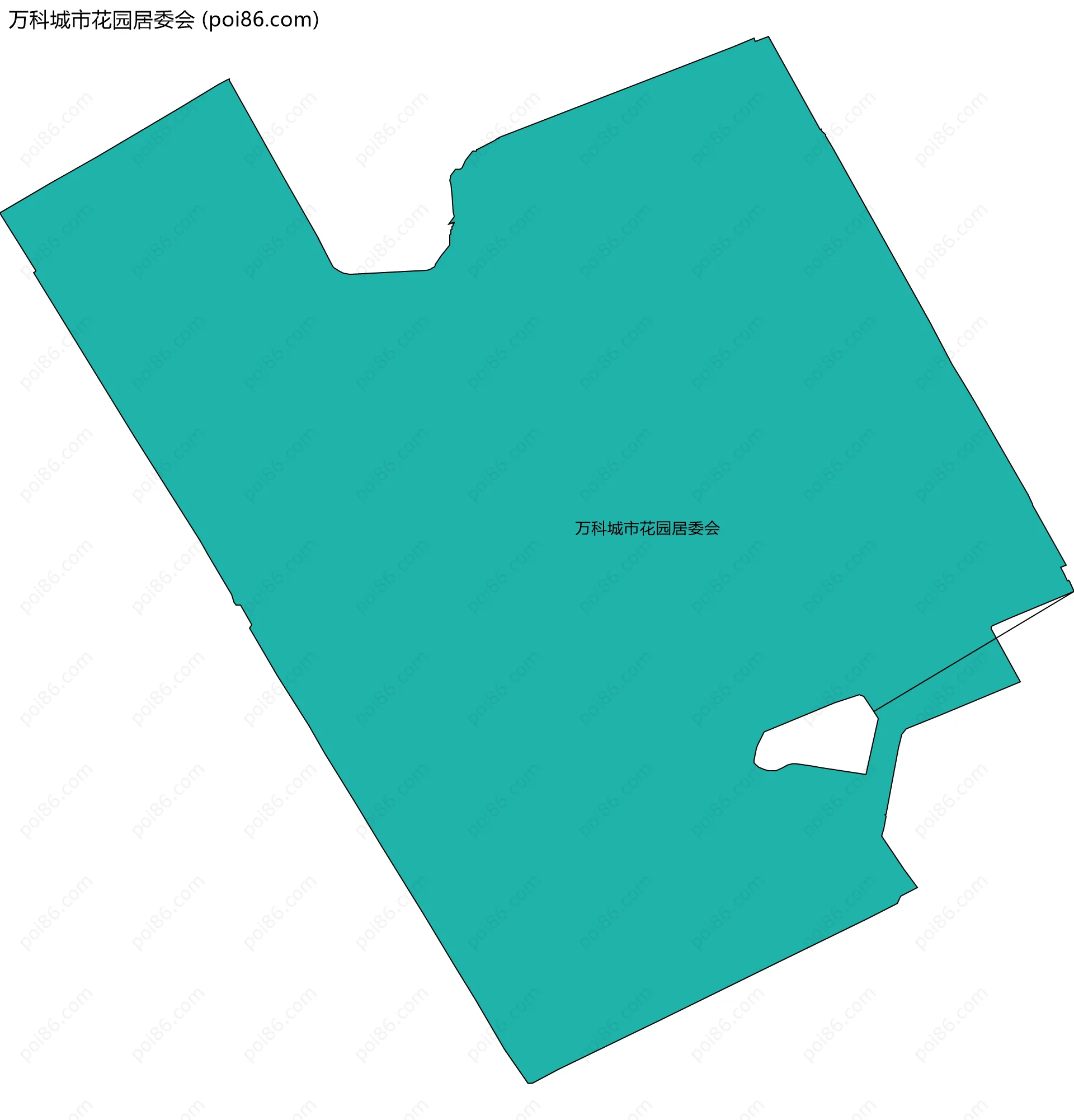 万科城市花园居委会边界地图