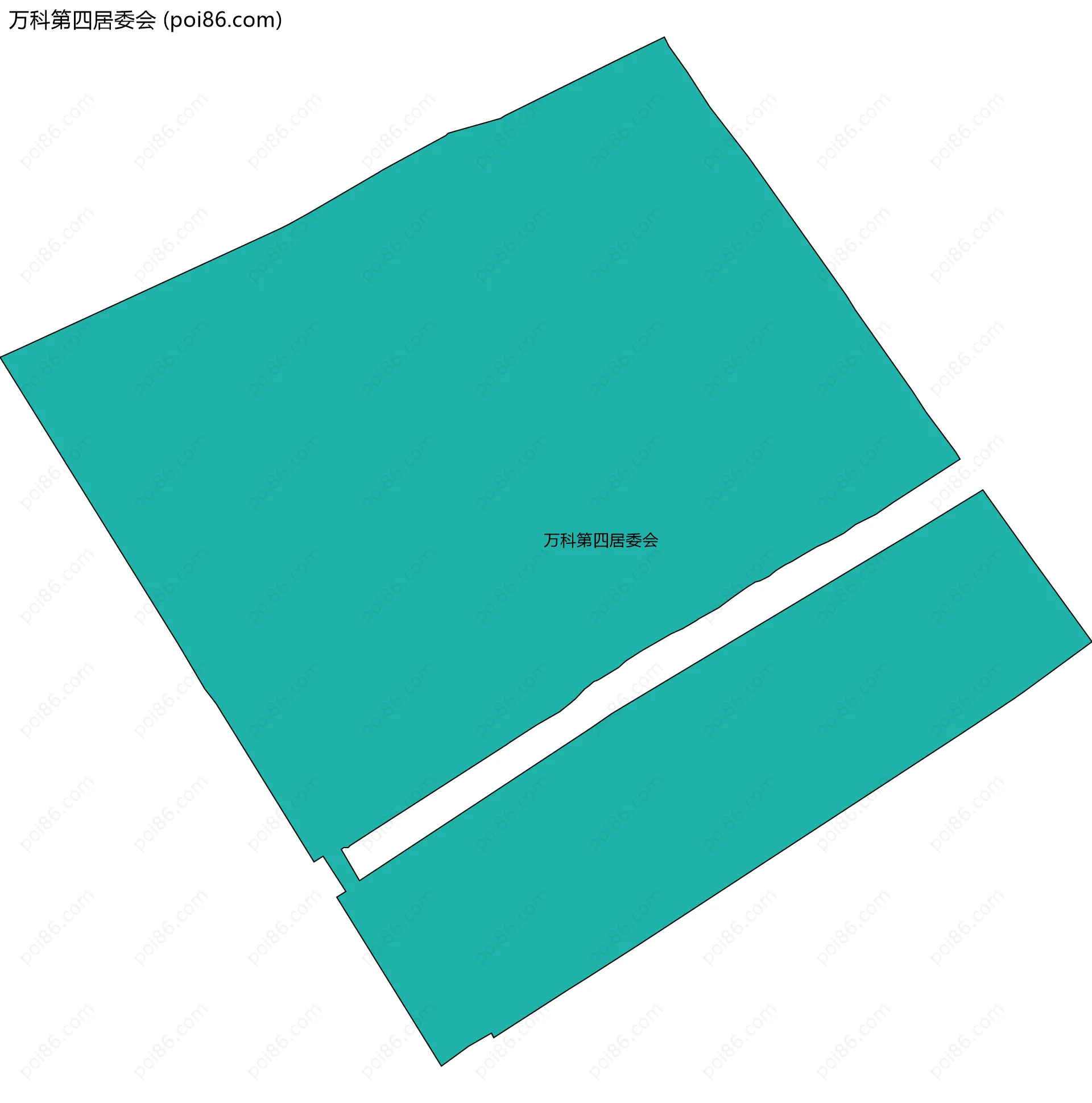 万科第四居委会边界地图