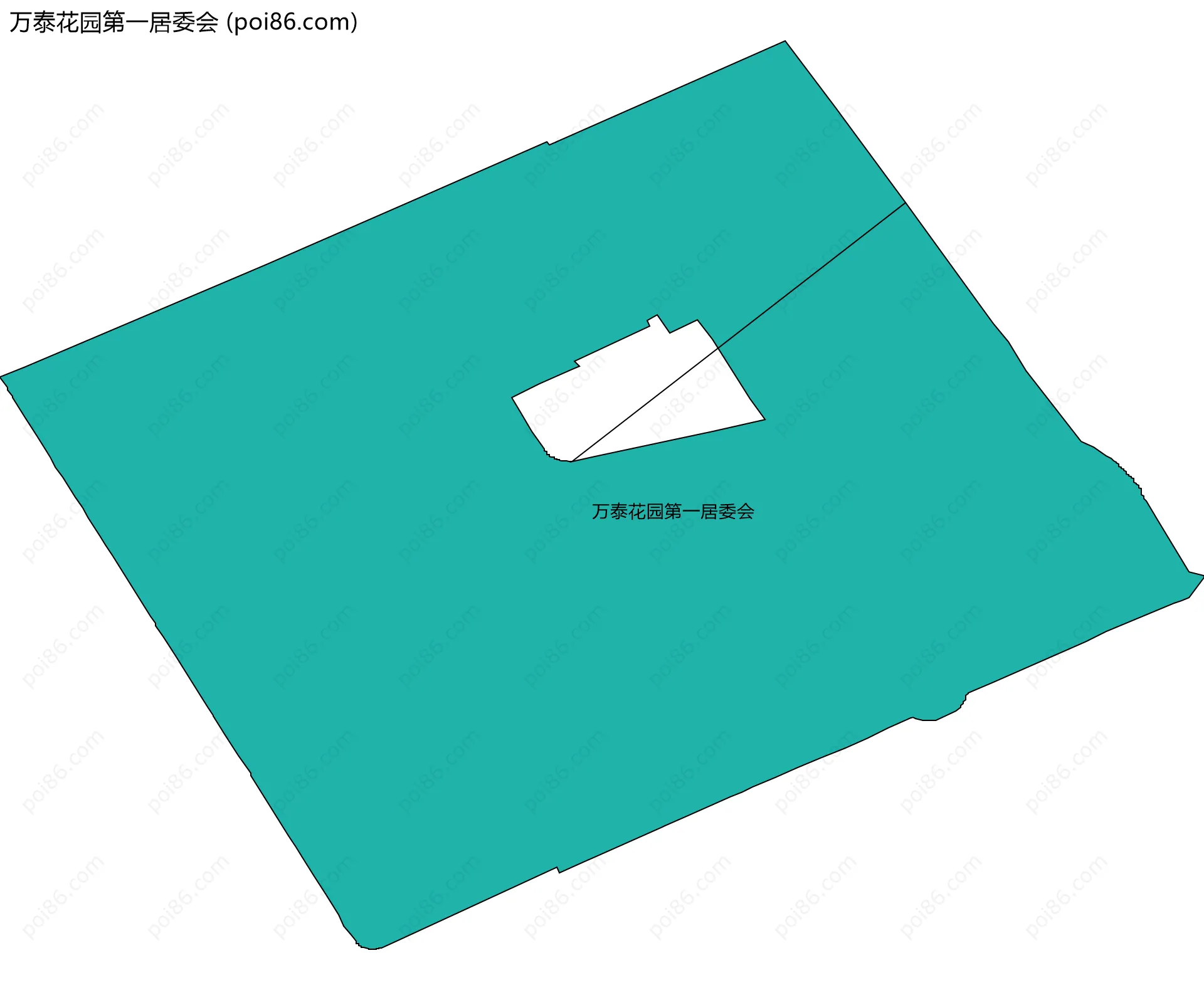 万泰花园第一居委会边界地图