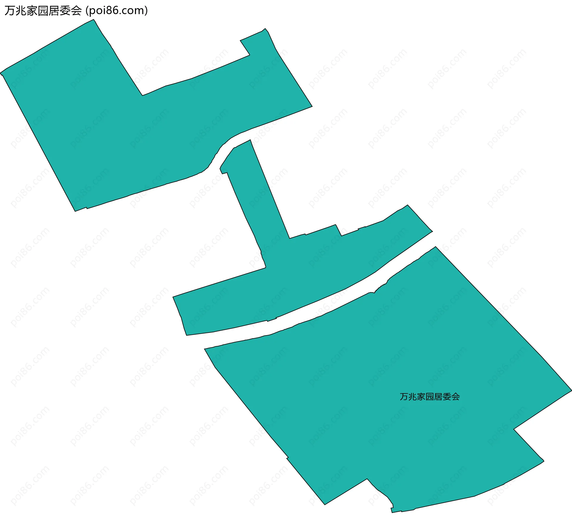 万兆家园居委会边界地图