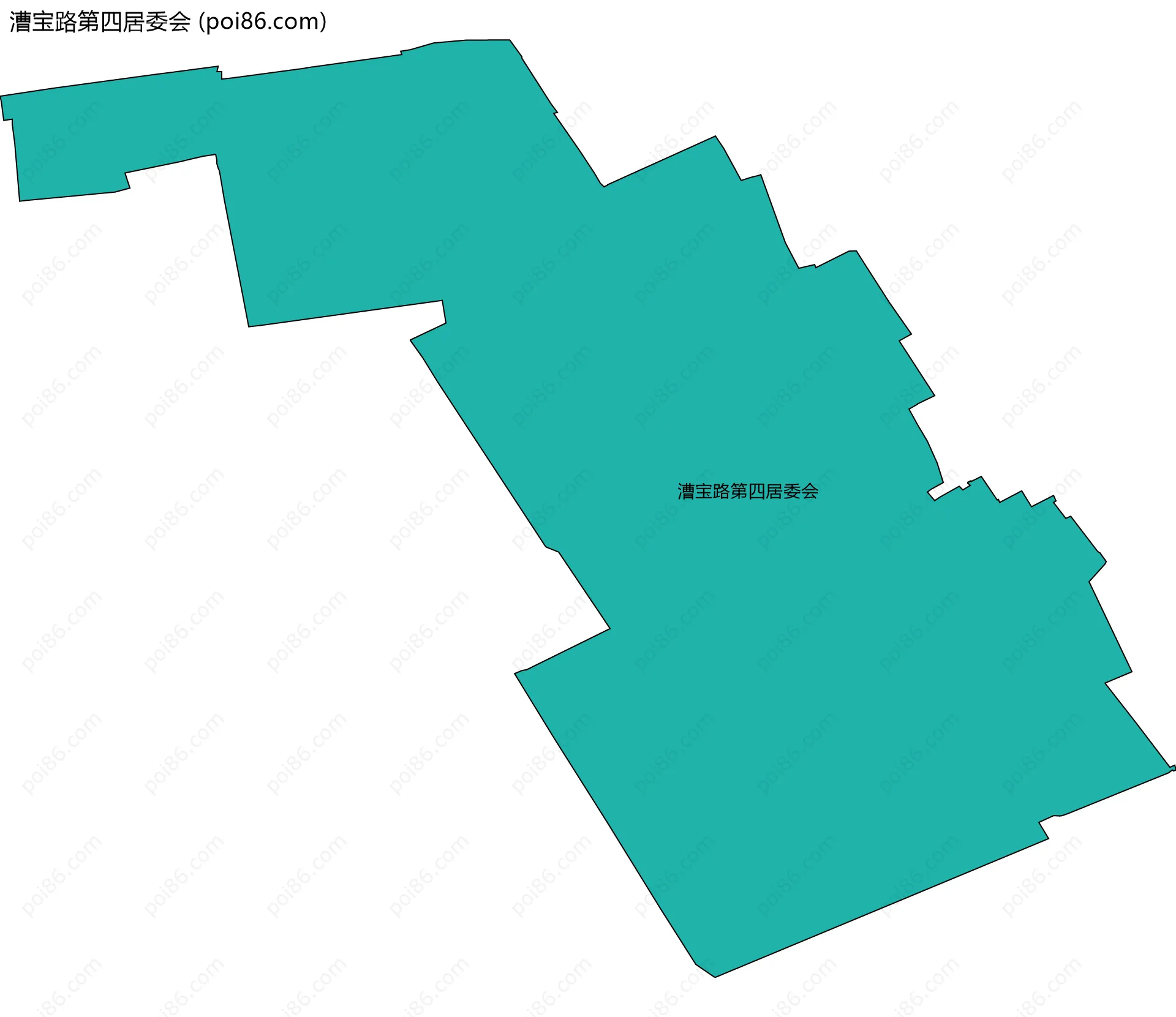 漕宝路第四居委会边界地图
