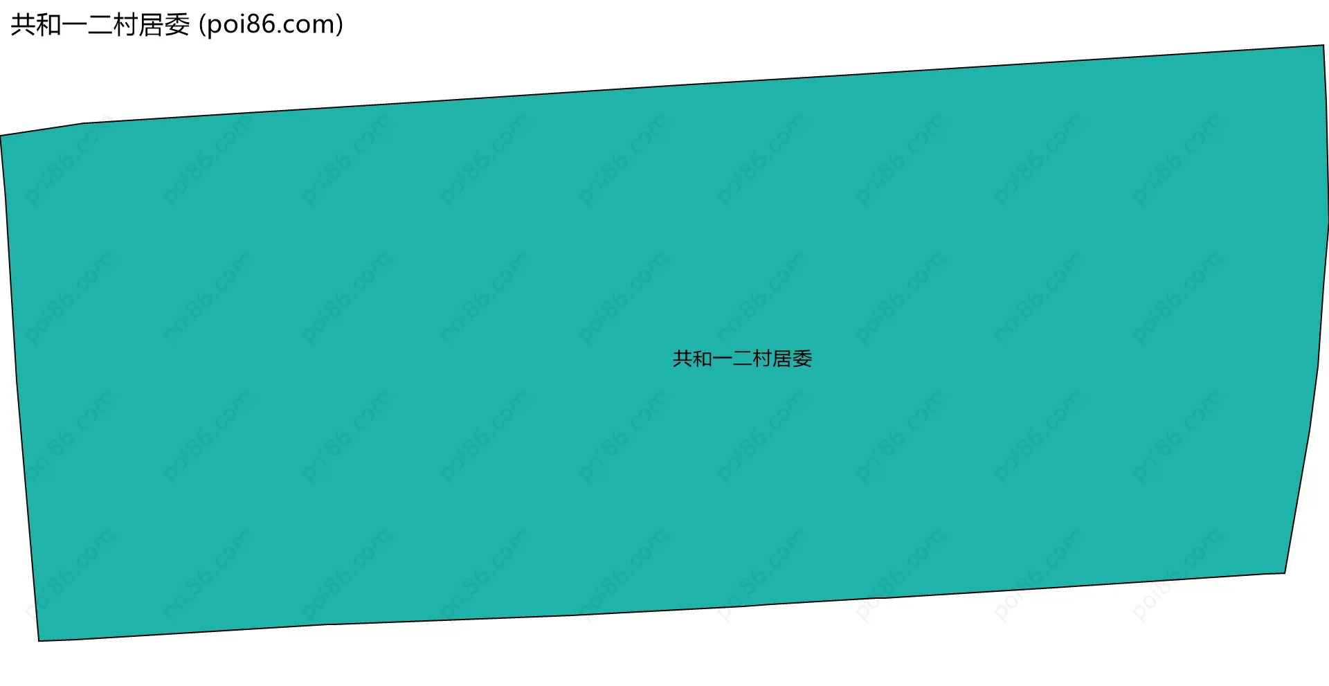 共和一二村居委边界地图