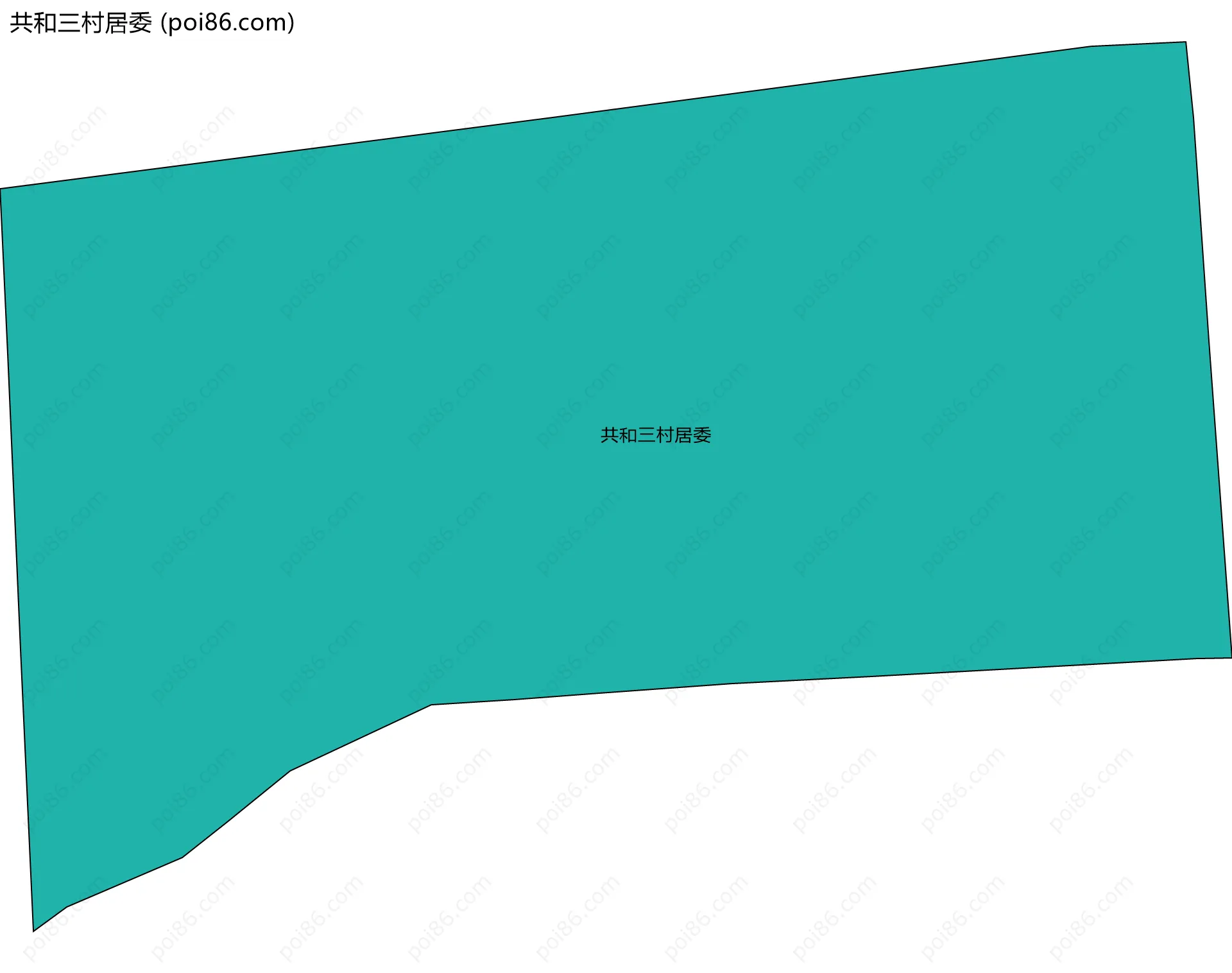 共和三村居委边界地图