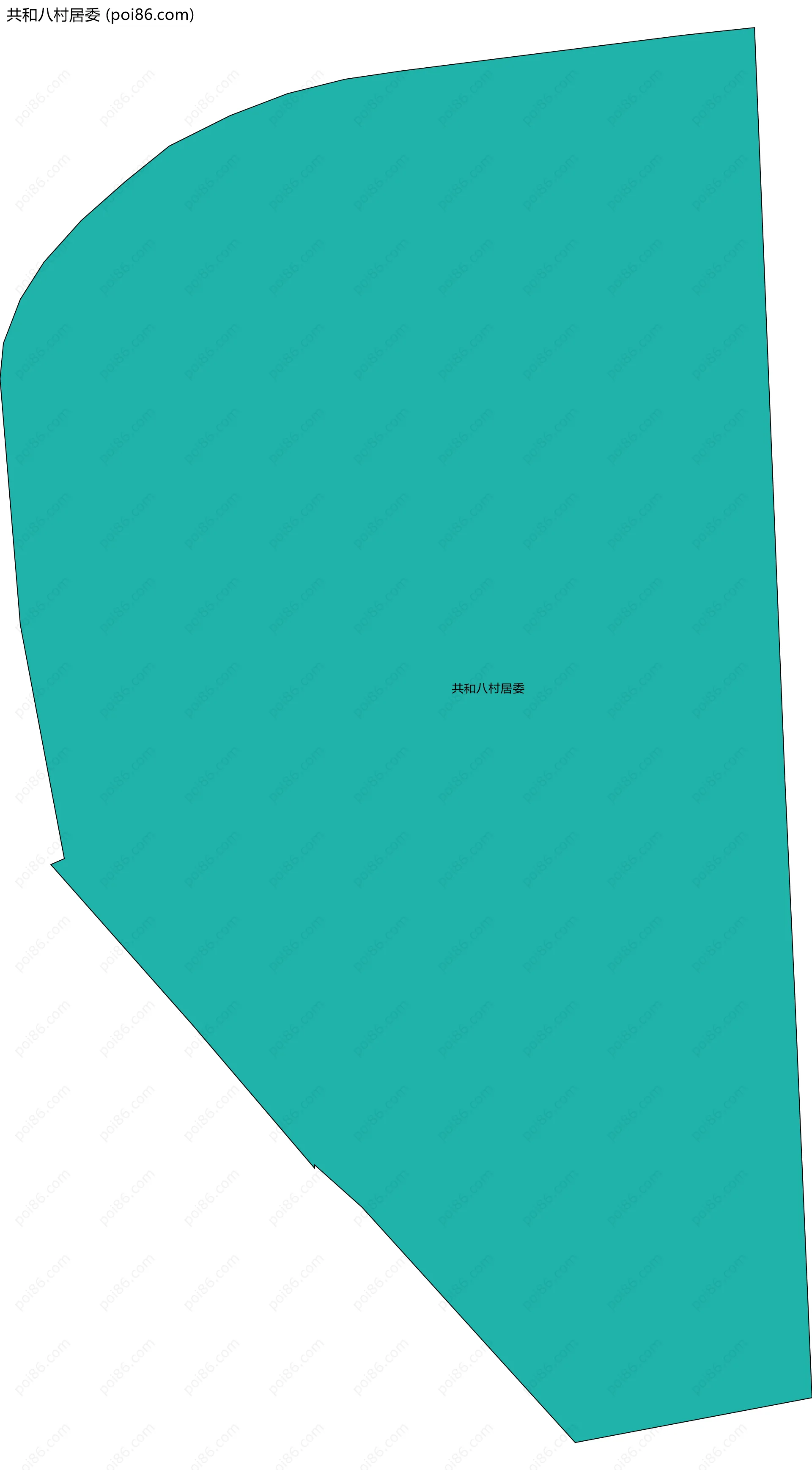 共和八村居委边界地图