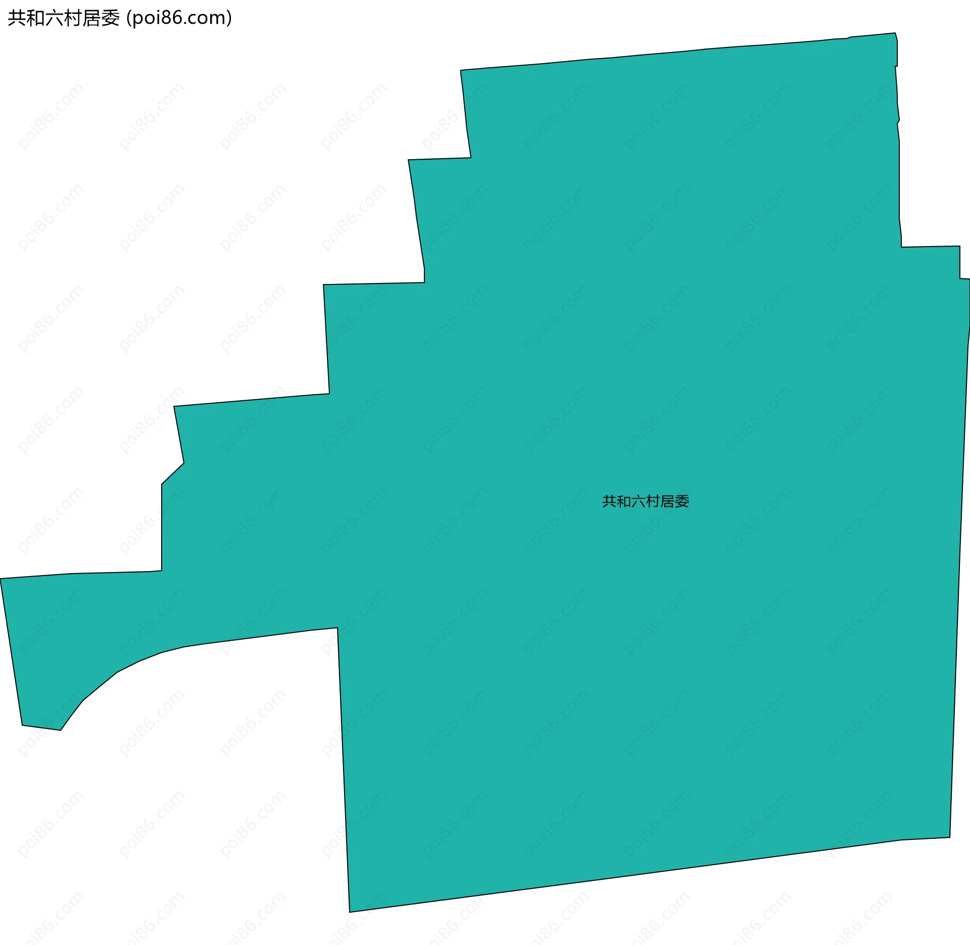 共和六村居委边界地图