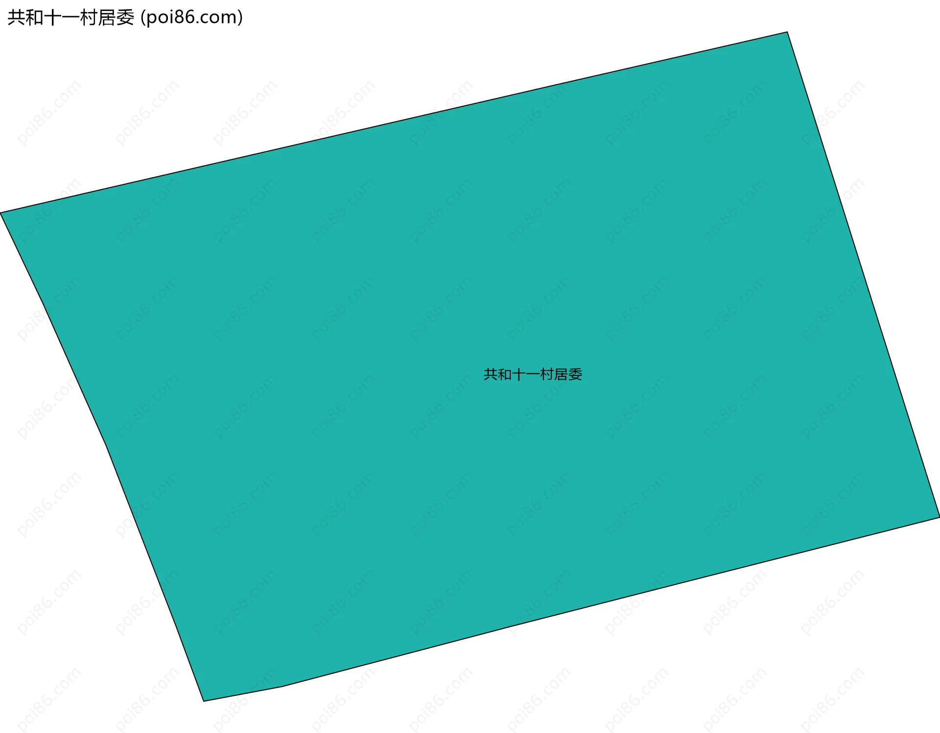 共和十一村居委边界地图