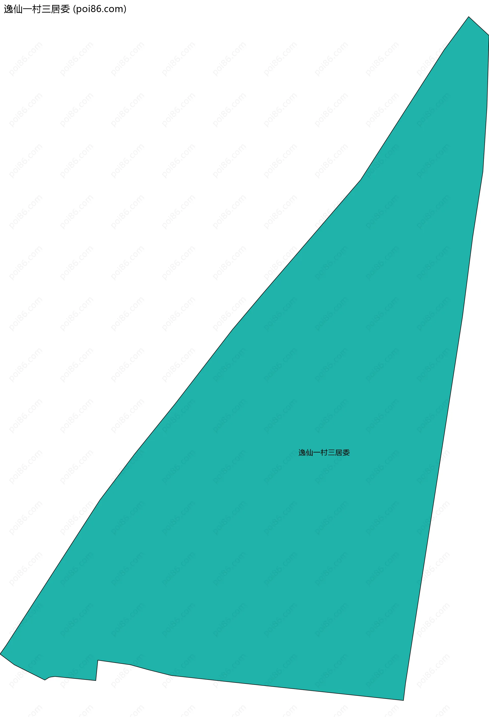 逸仙一村三居委边界地图