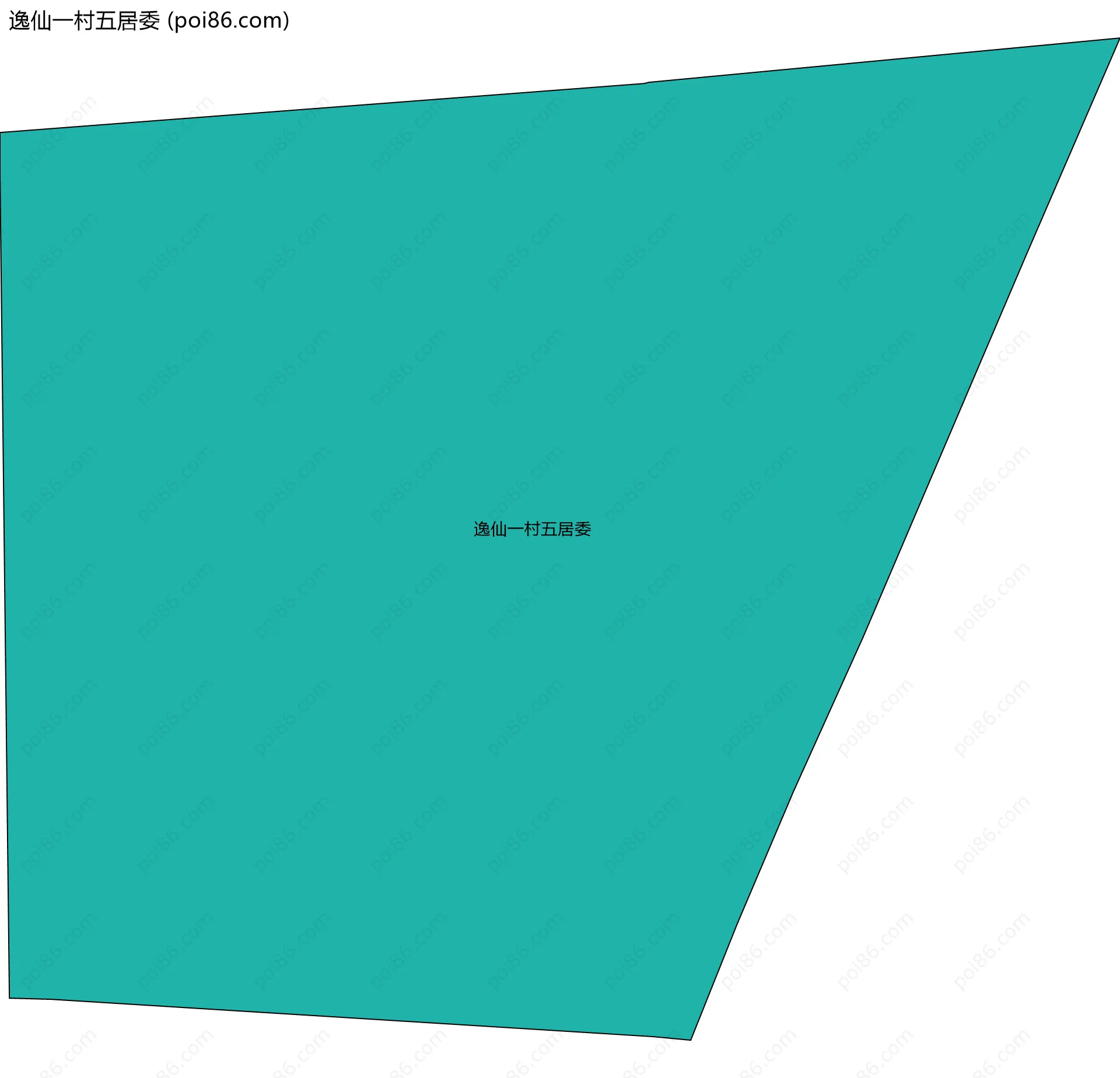 逸仙一村五居委边界地图