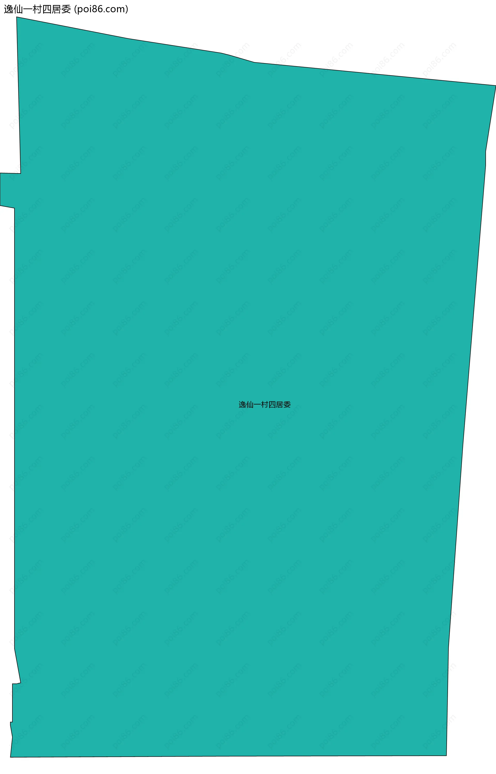 逸仙一村四居委边界地图