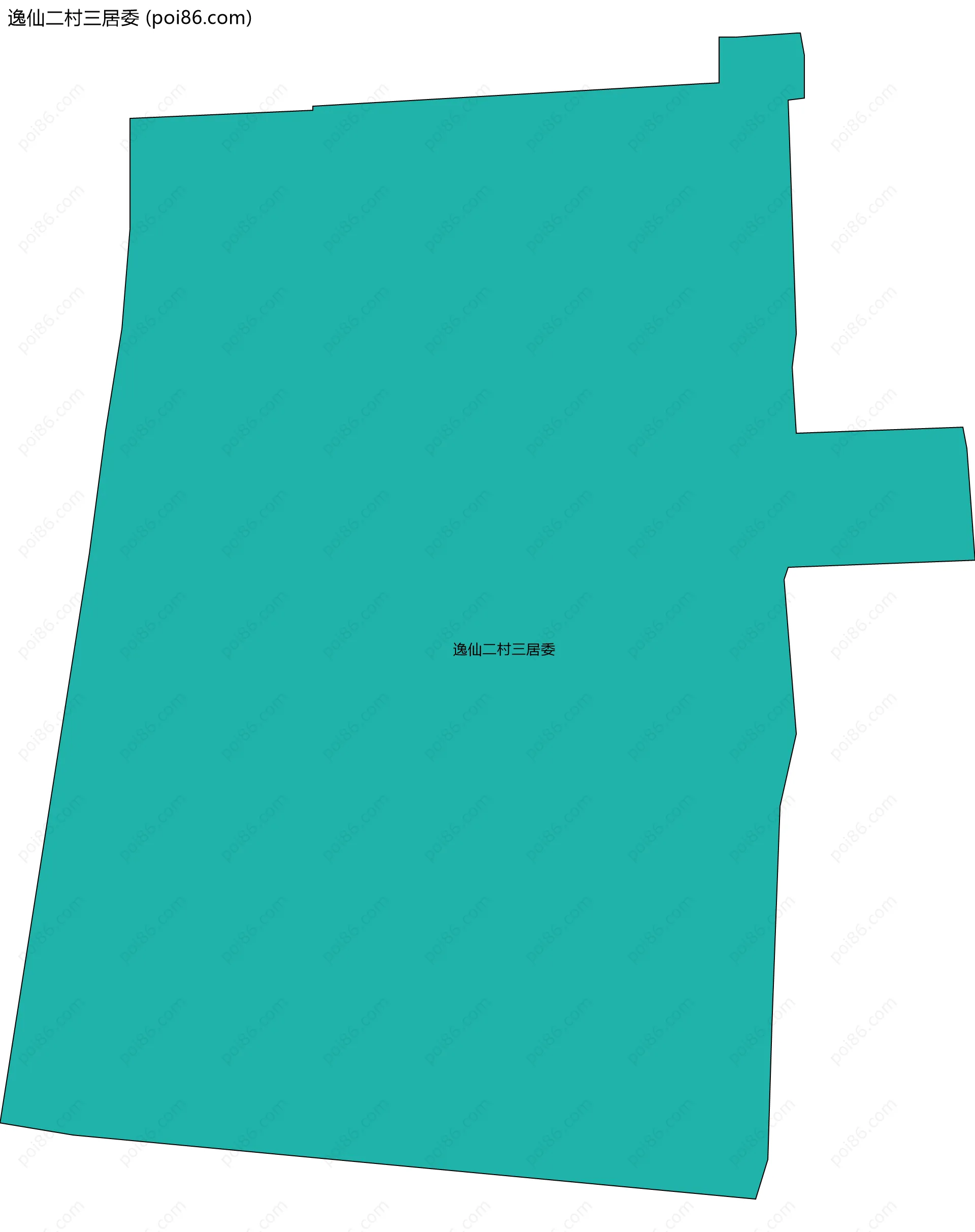逸仙二村三居委边界地图