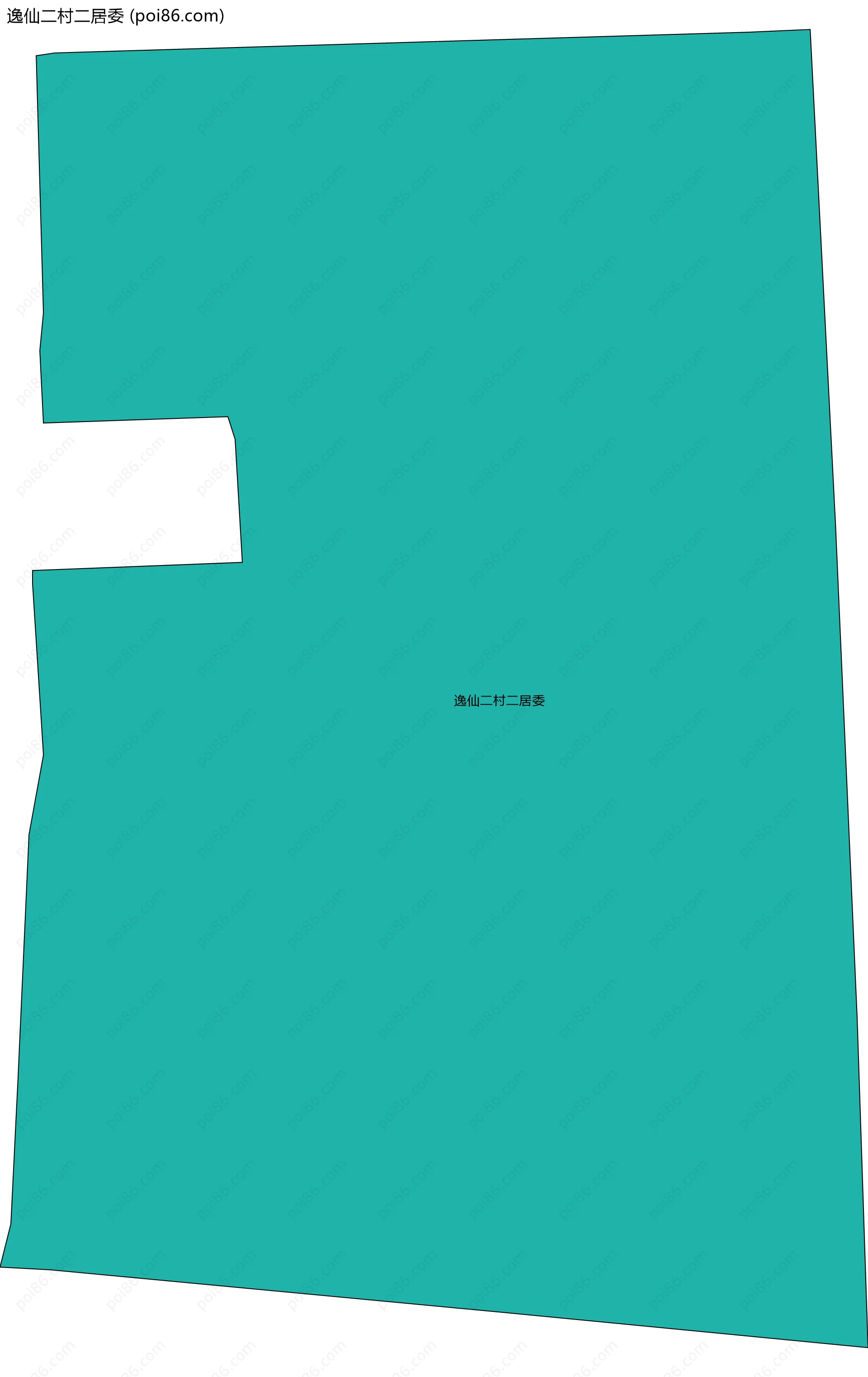 逸仙二村二居委边界地图