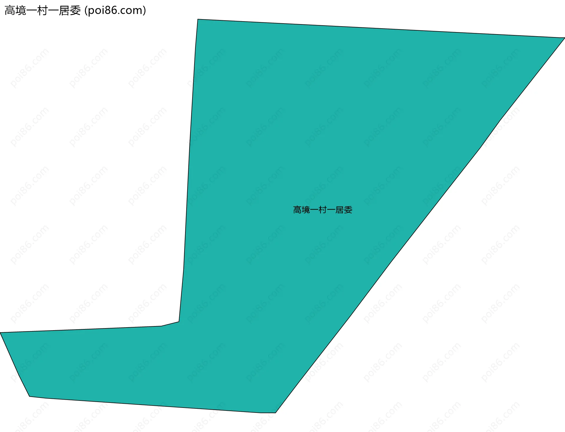 高境一村一居委边界地图