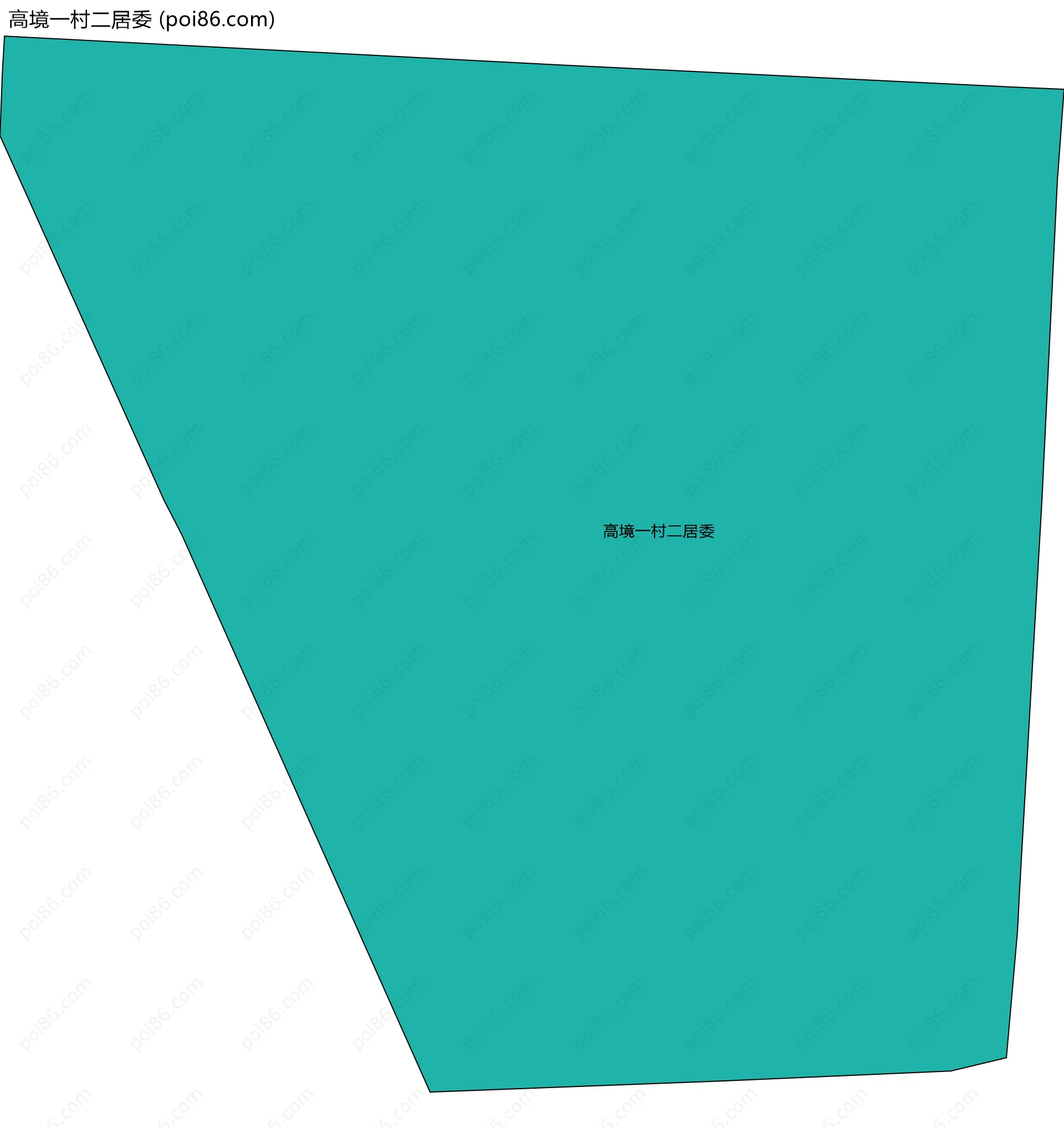 高境一村二居委边界地图