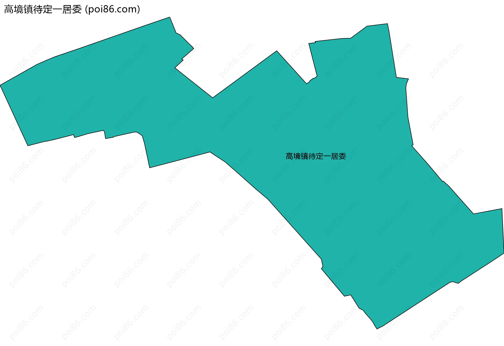 高境镇待定一居委边界地图