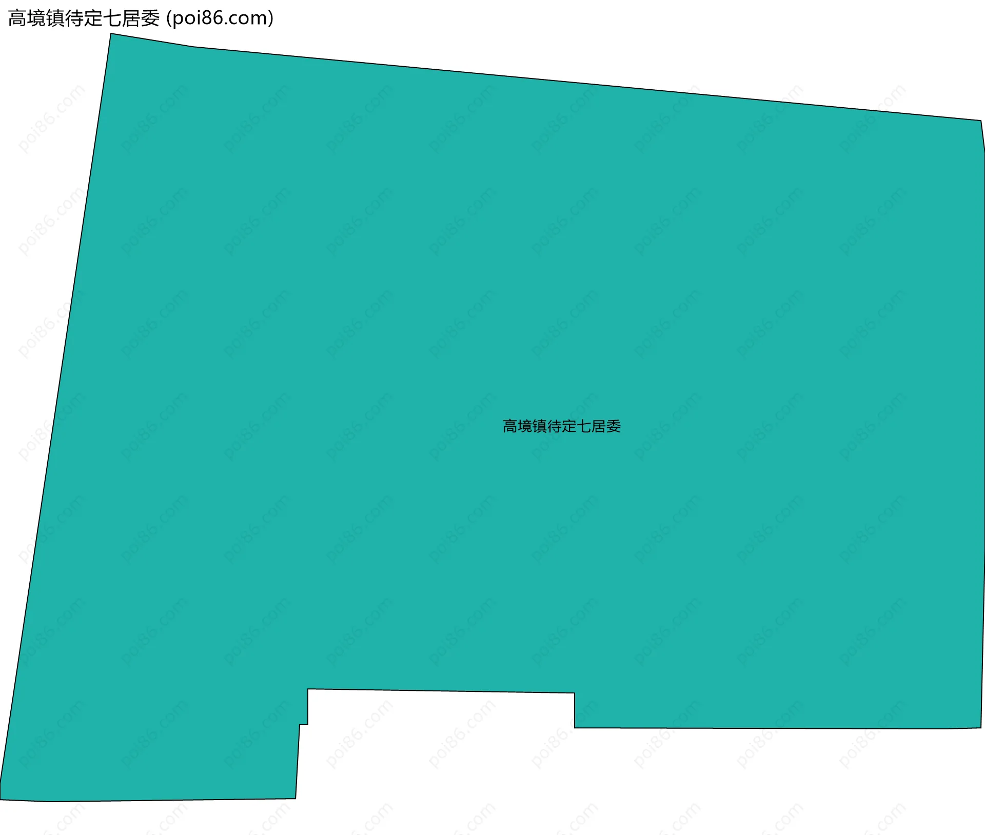 高境镇待定七居委边界地图