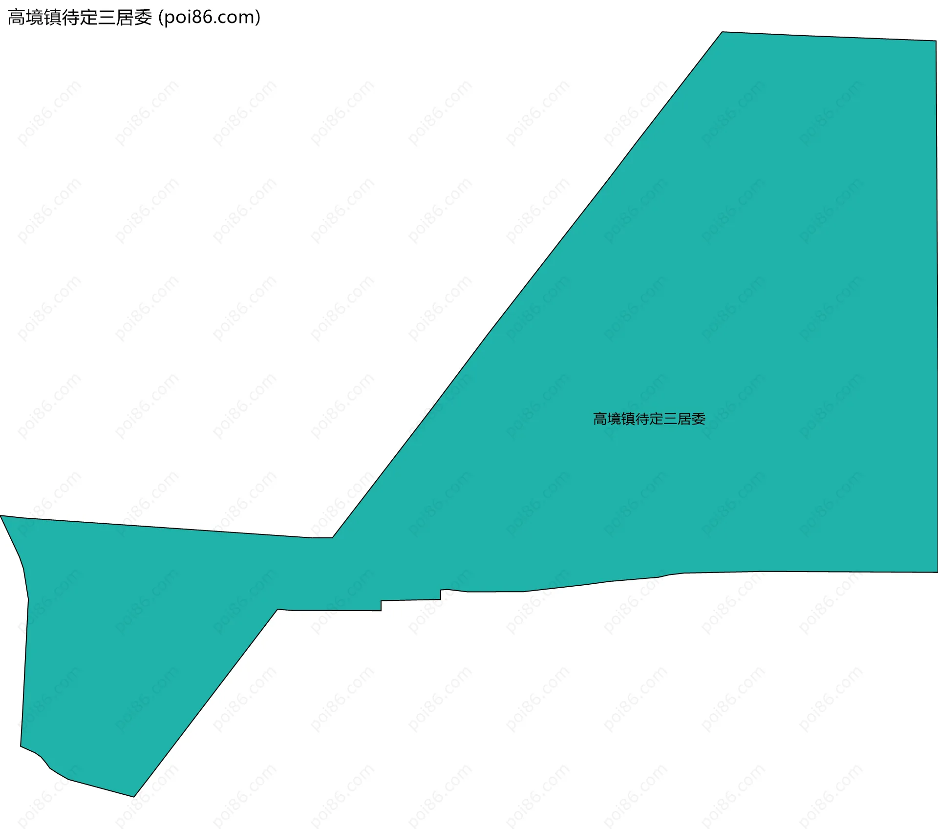 高境镇待定三居委边界地图