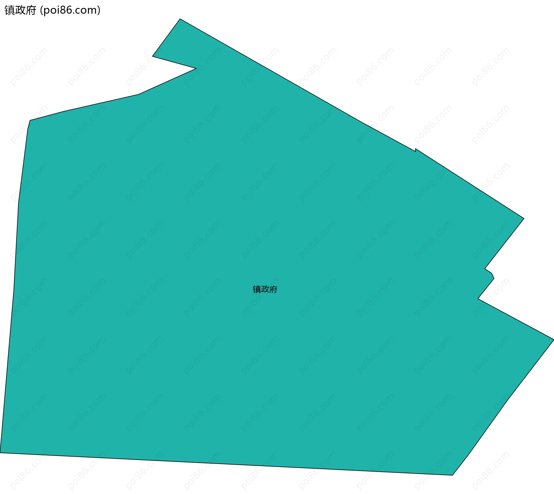 镇政府边界地图
