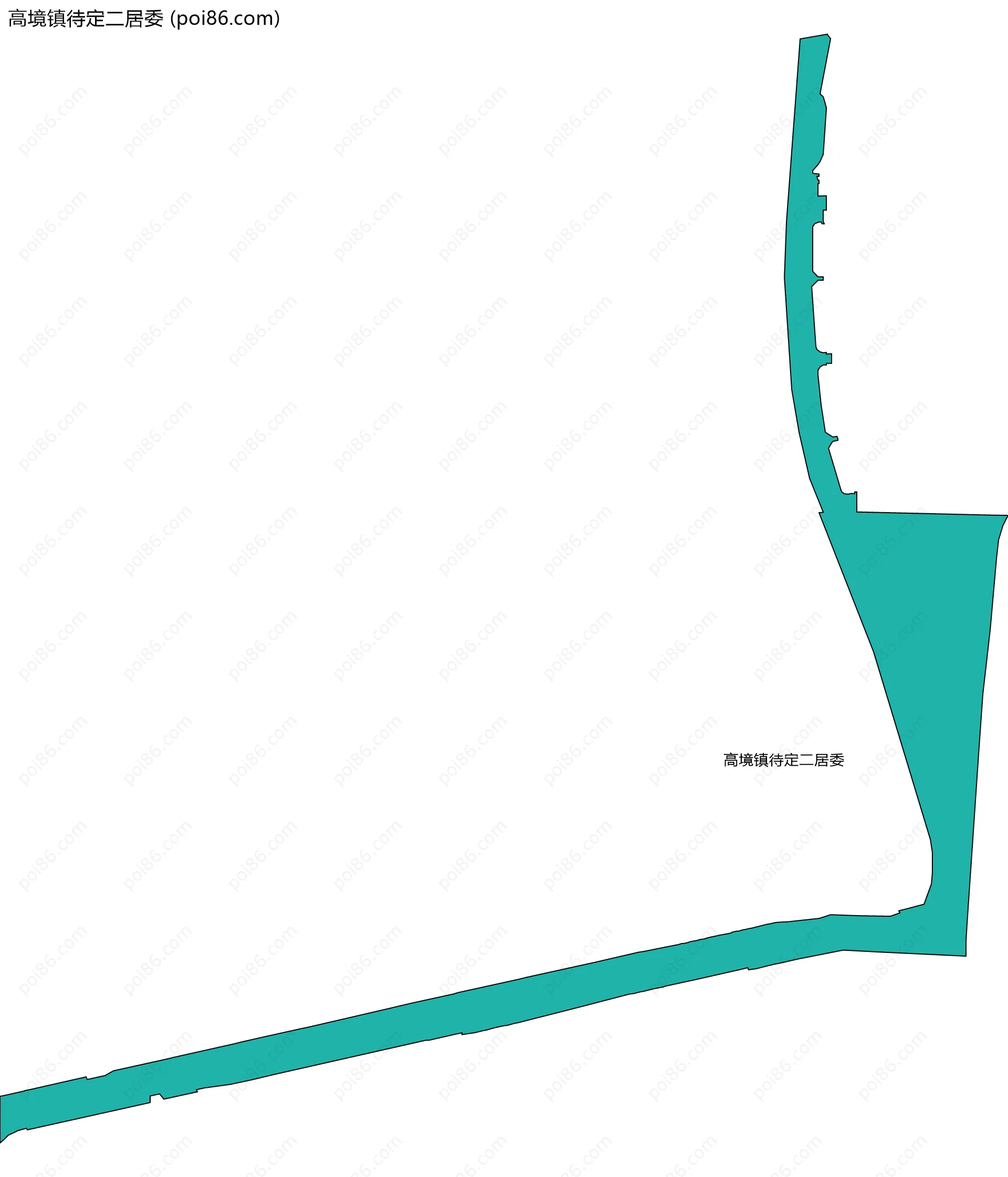 高境镇待定二居委边界地图