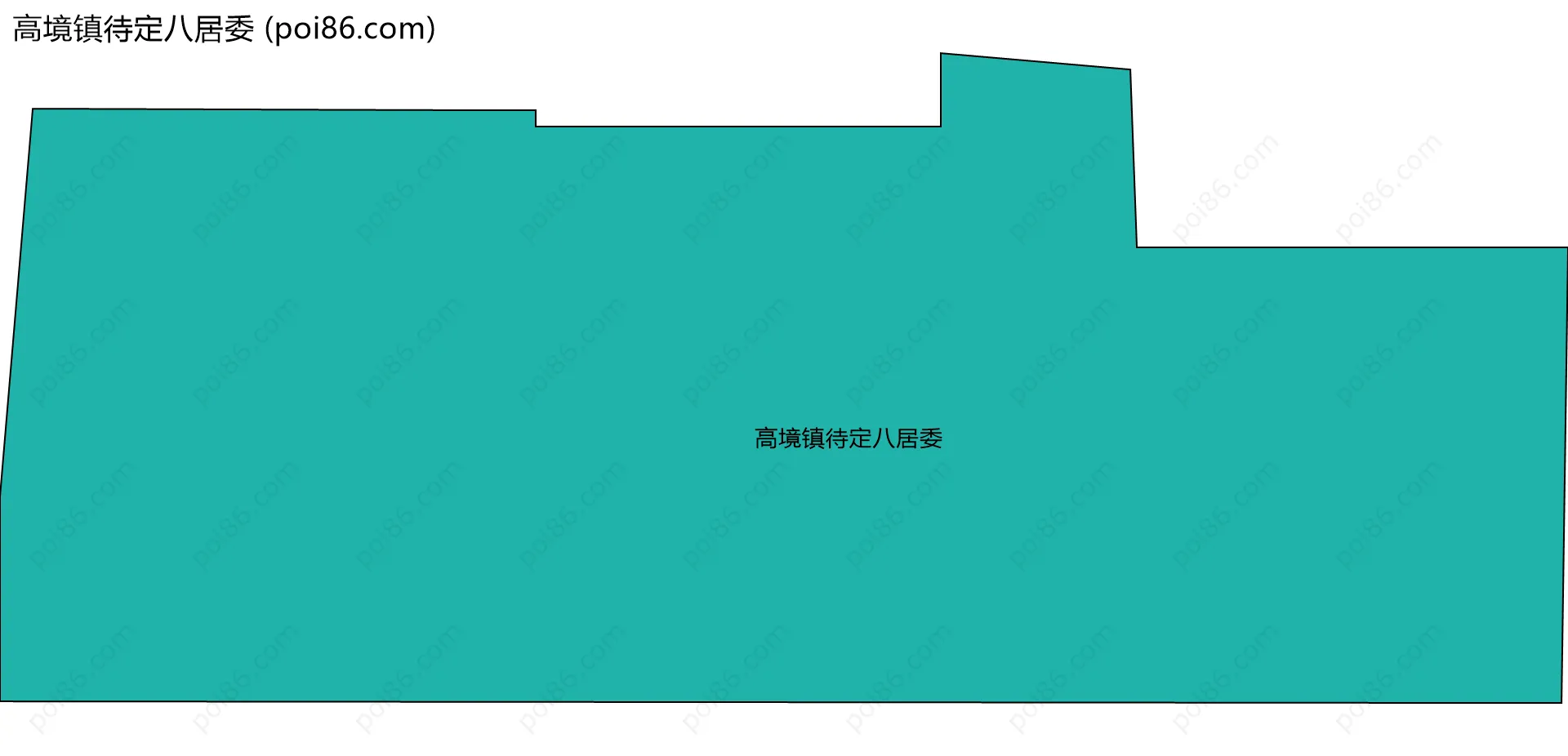 高境镇待定八居委边界地图