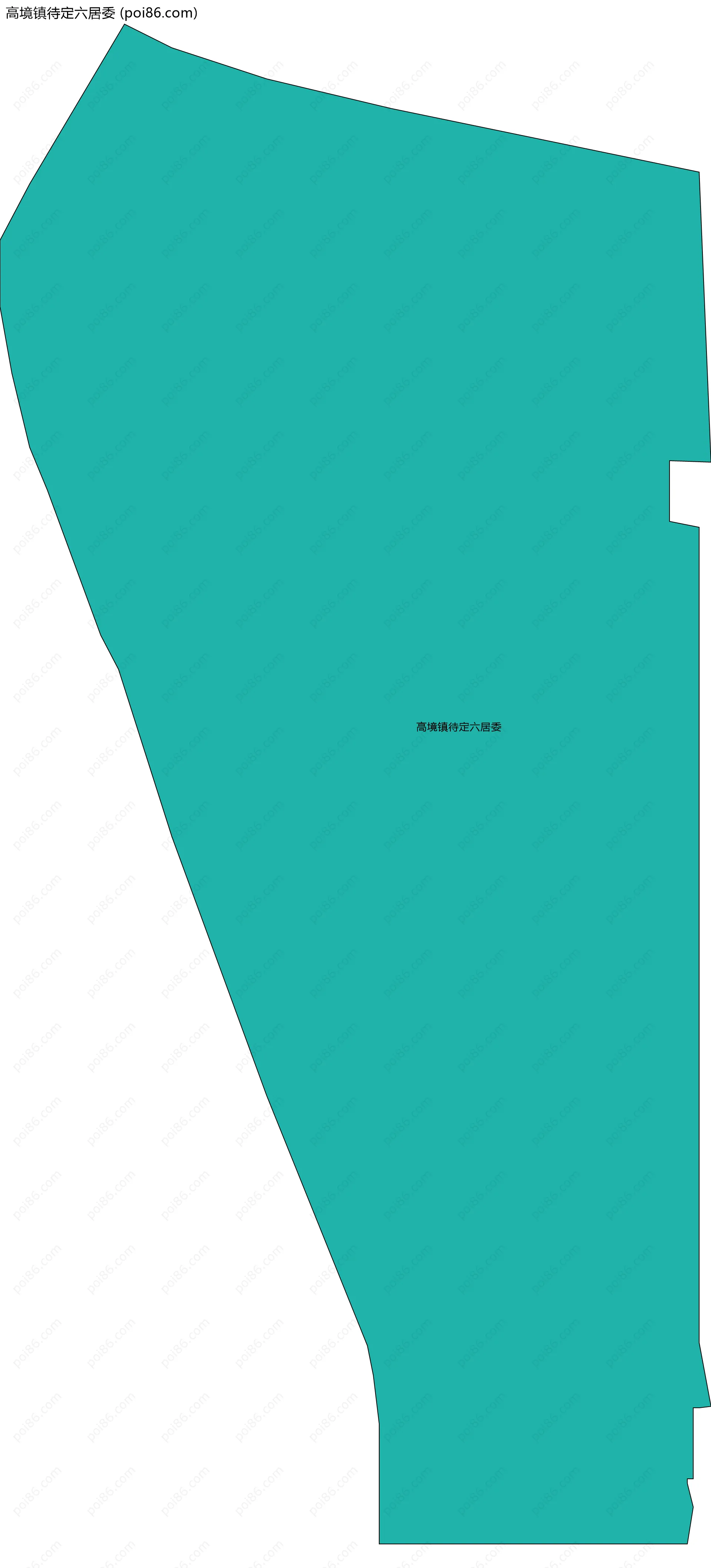 高境镇待定六居委边界地图