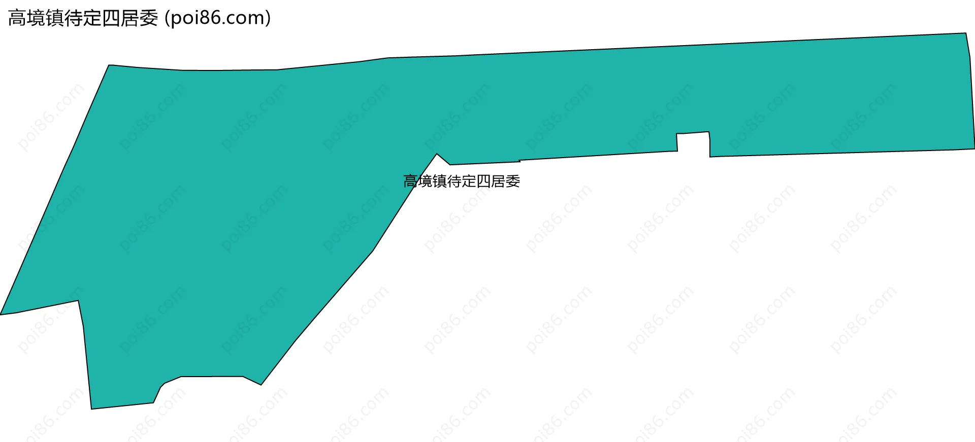 高境镇待定四居委边界地图