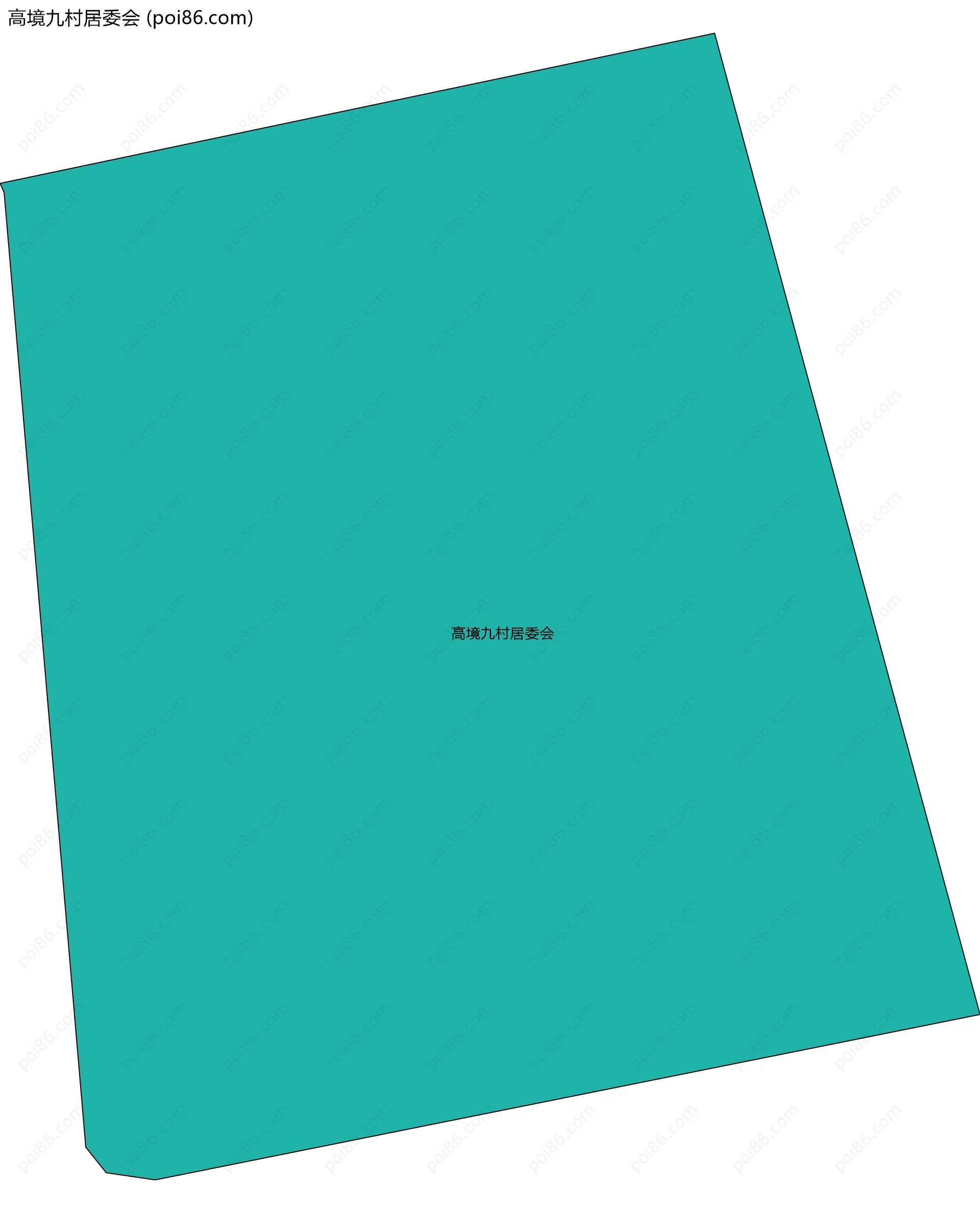 高境九村居委会边界地图