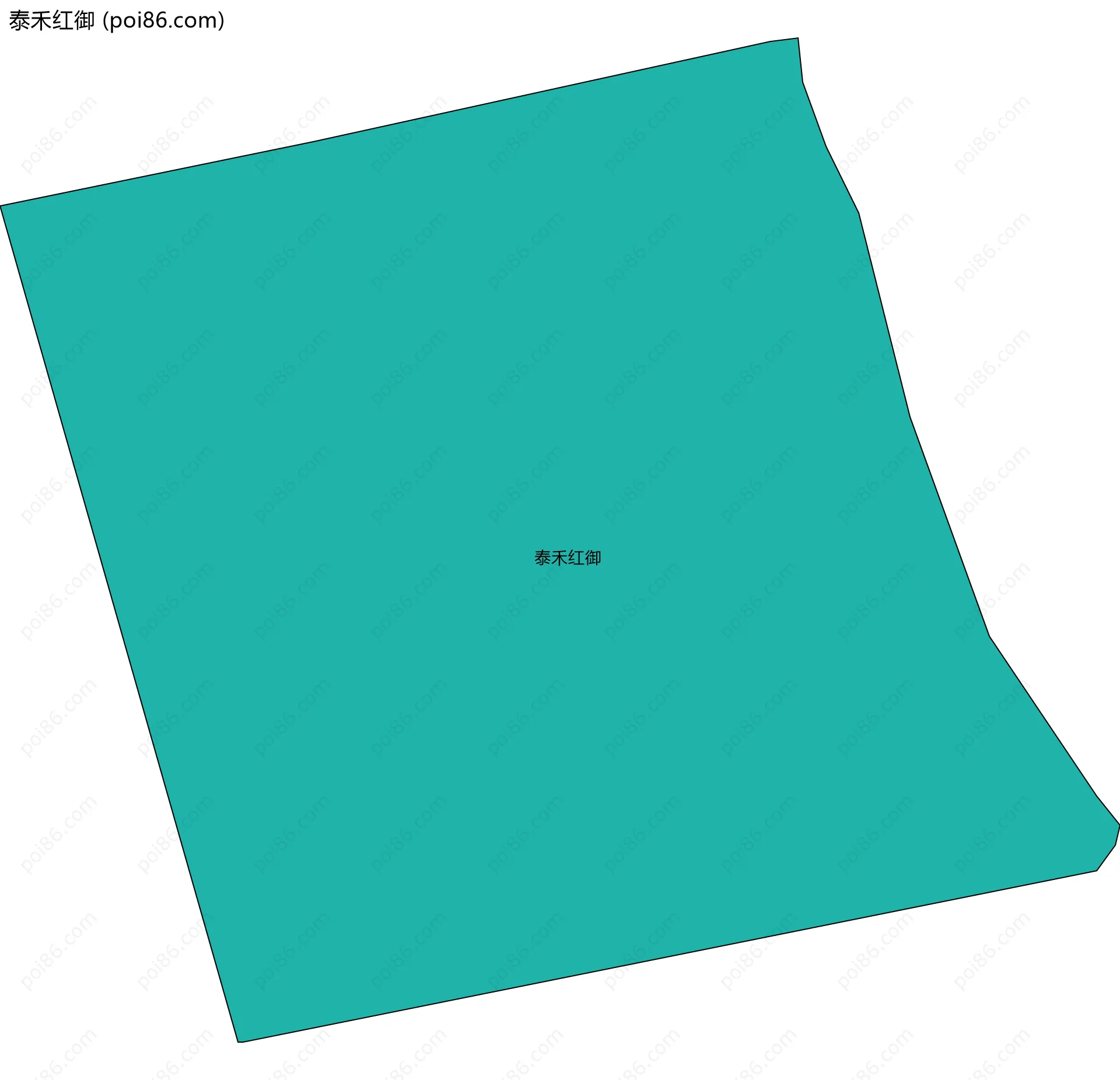 泰禾红御边界地图