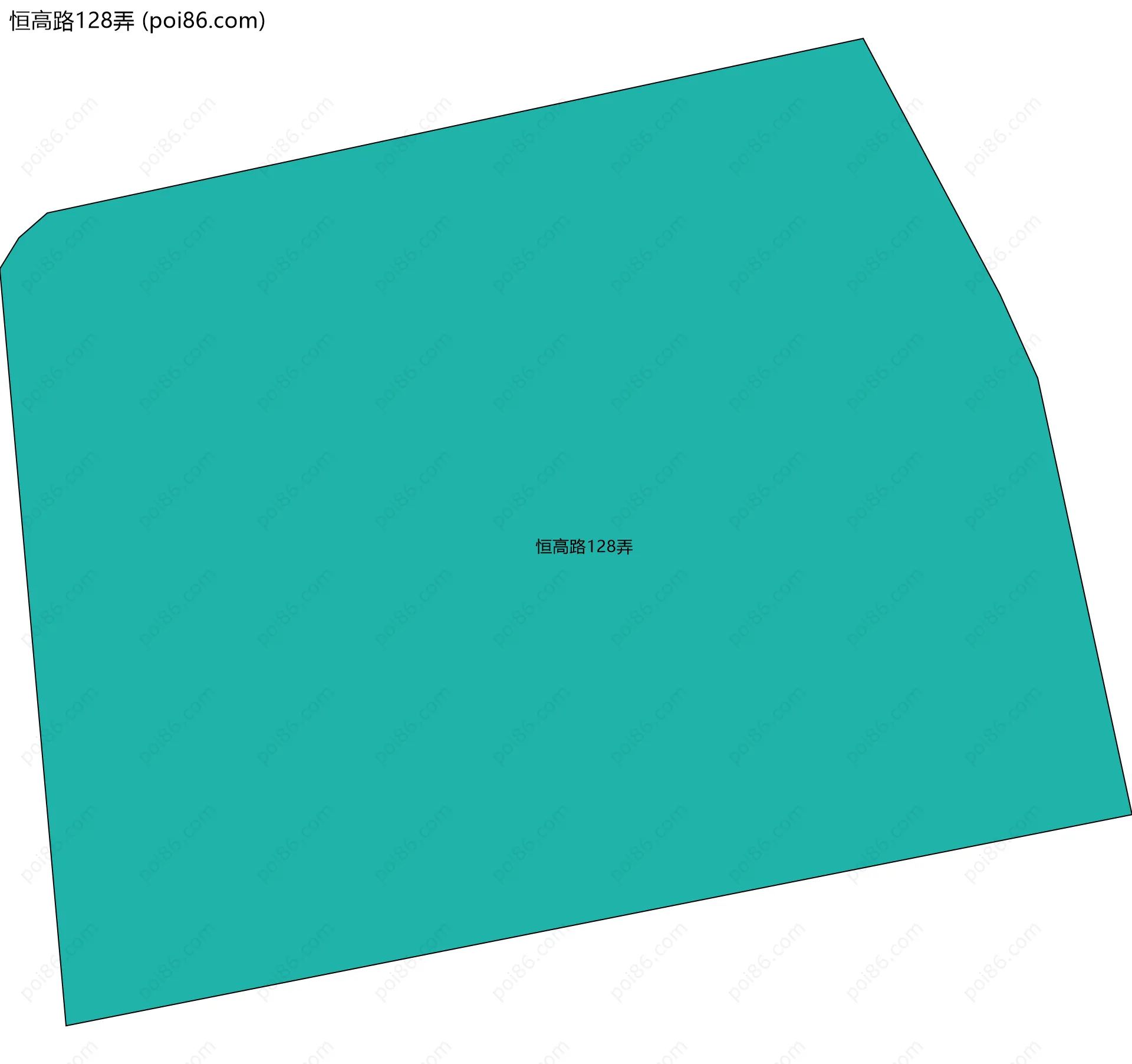 恒高路128弄边界地图