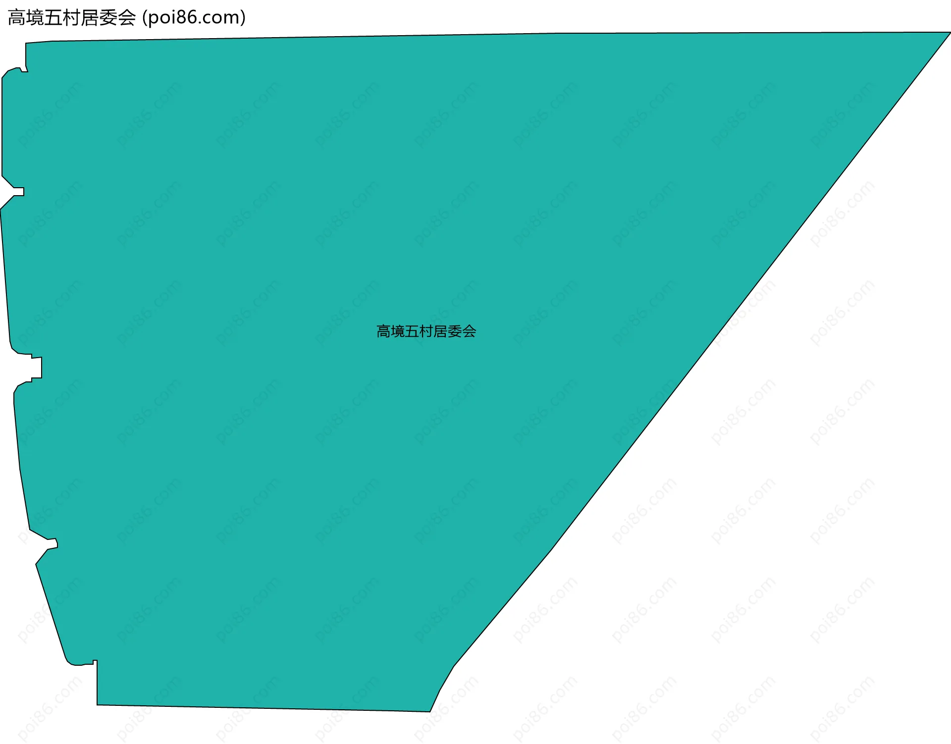 高境五村居委会边界地图