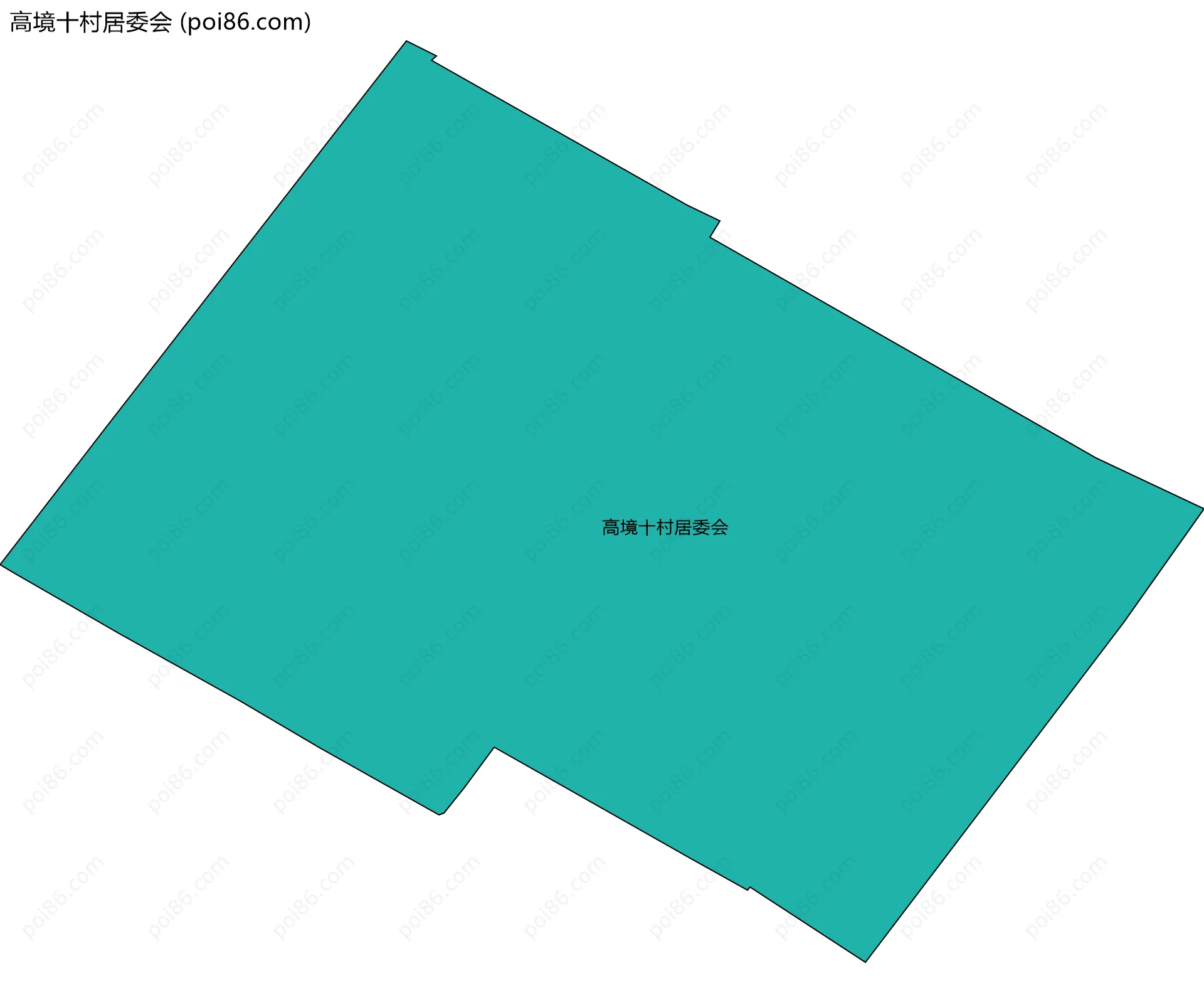 高境十村居委会边界地图
