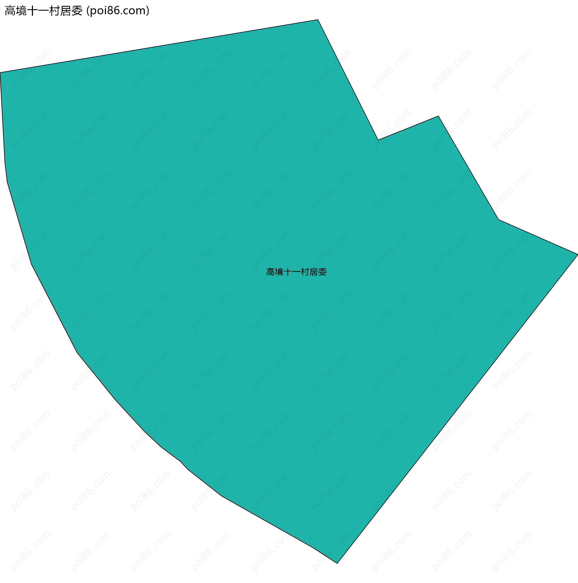 高境十一村居委边界地图