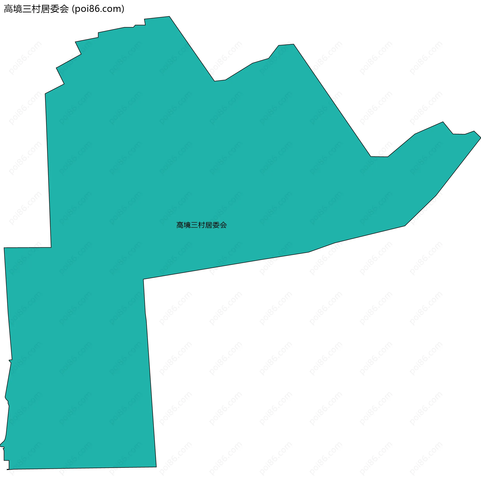 高境三村居委会边界地图