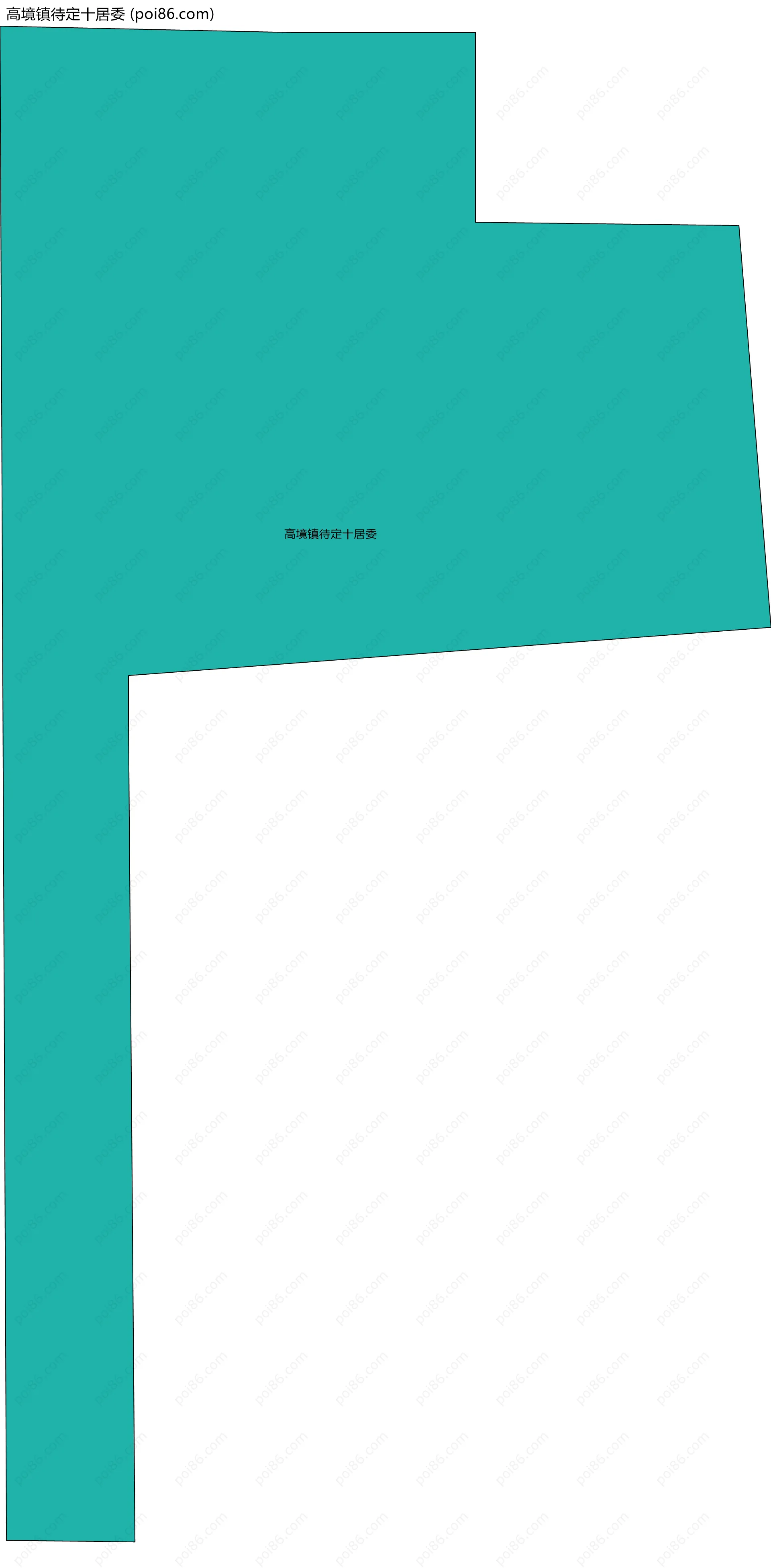 高境镇待定十居委边界地图