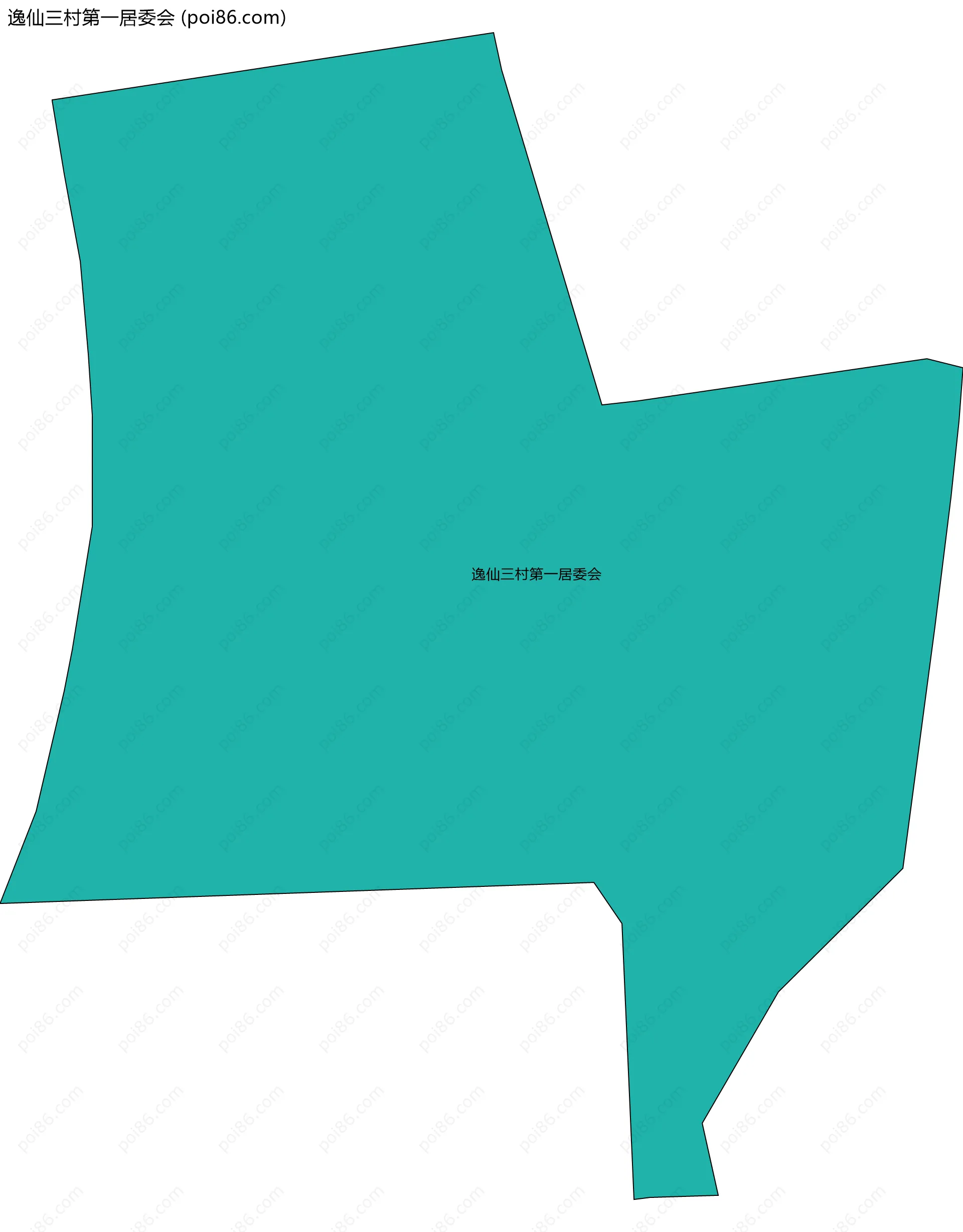 逸仙三村第一居委会边界地图