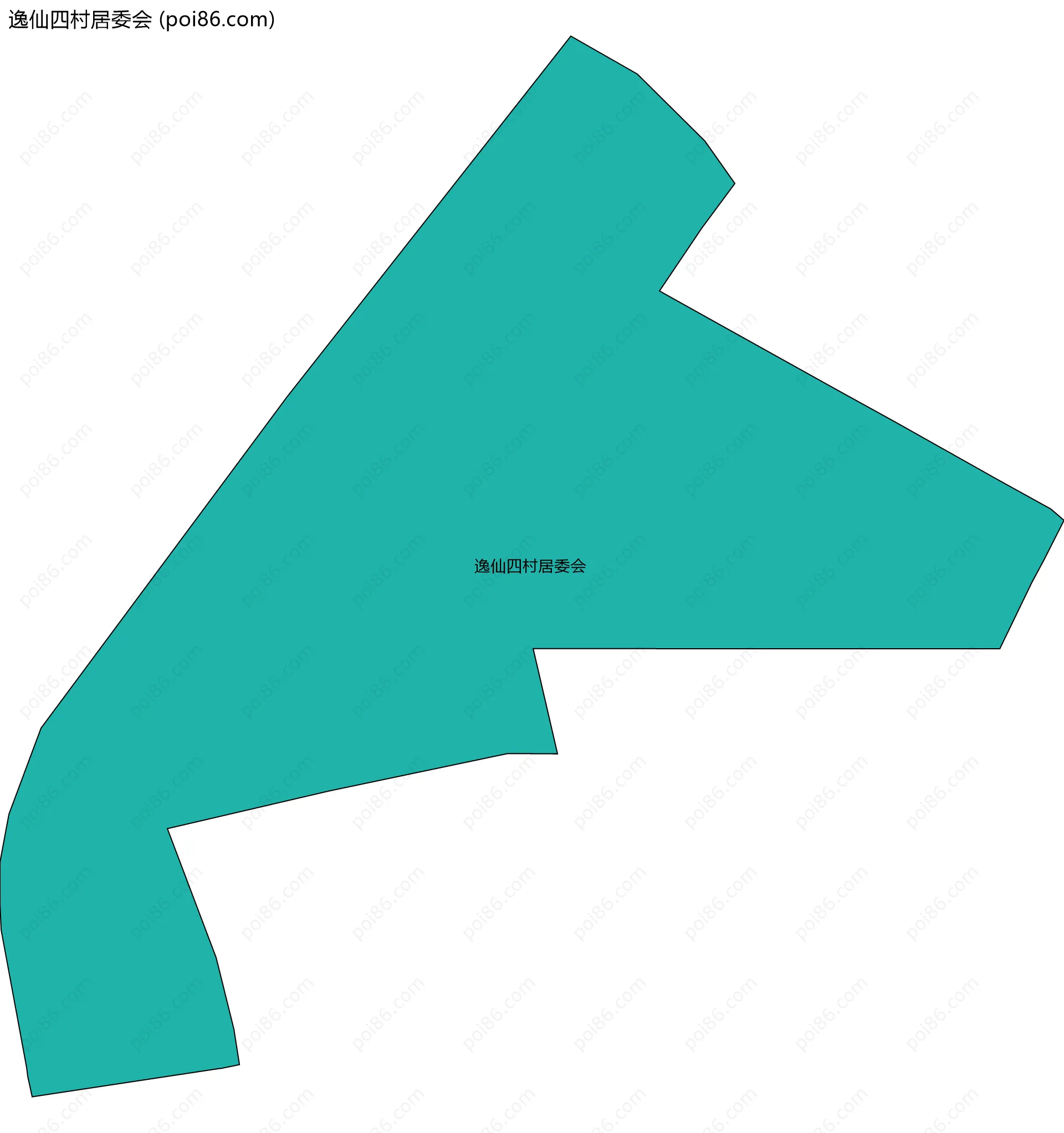 逸仙四村居委会边界地图