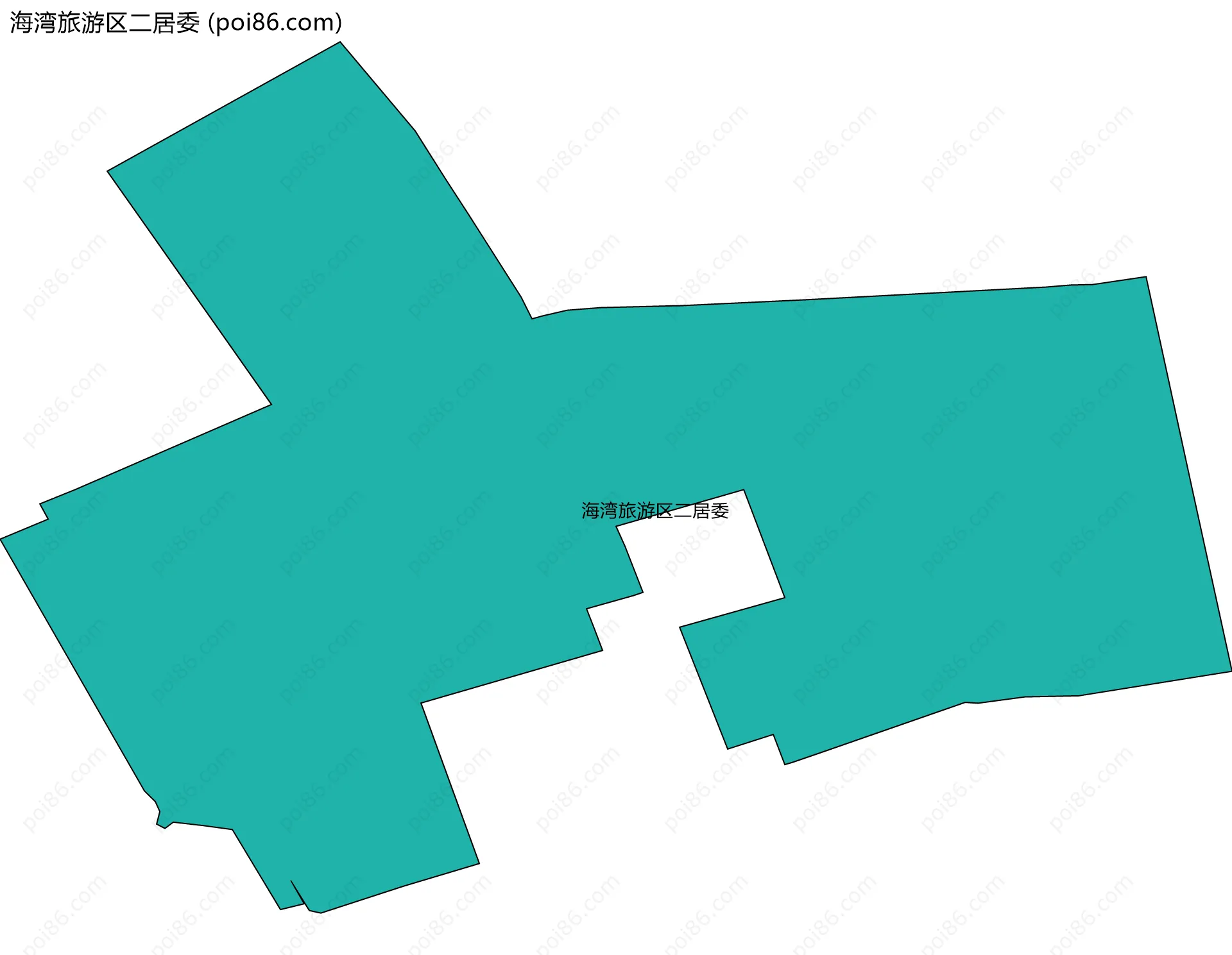 海湾旅游区二居委边界地图